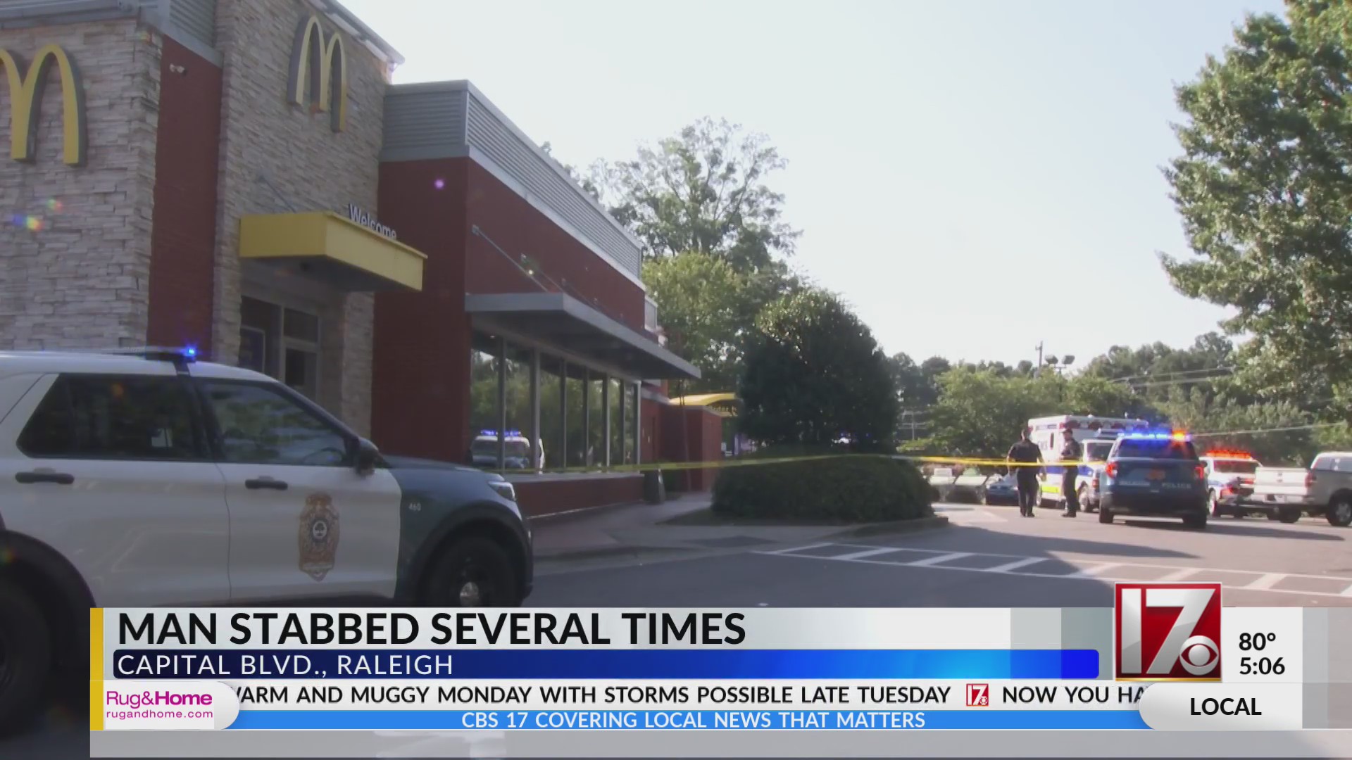 Man stabbed several times at Raleigh McDonald’s: Police – CBS17.com