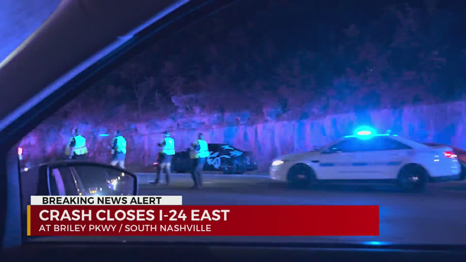 Crash closes portion of I-24 in South Nashville – WKRN News 2
