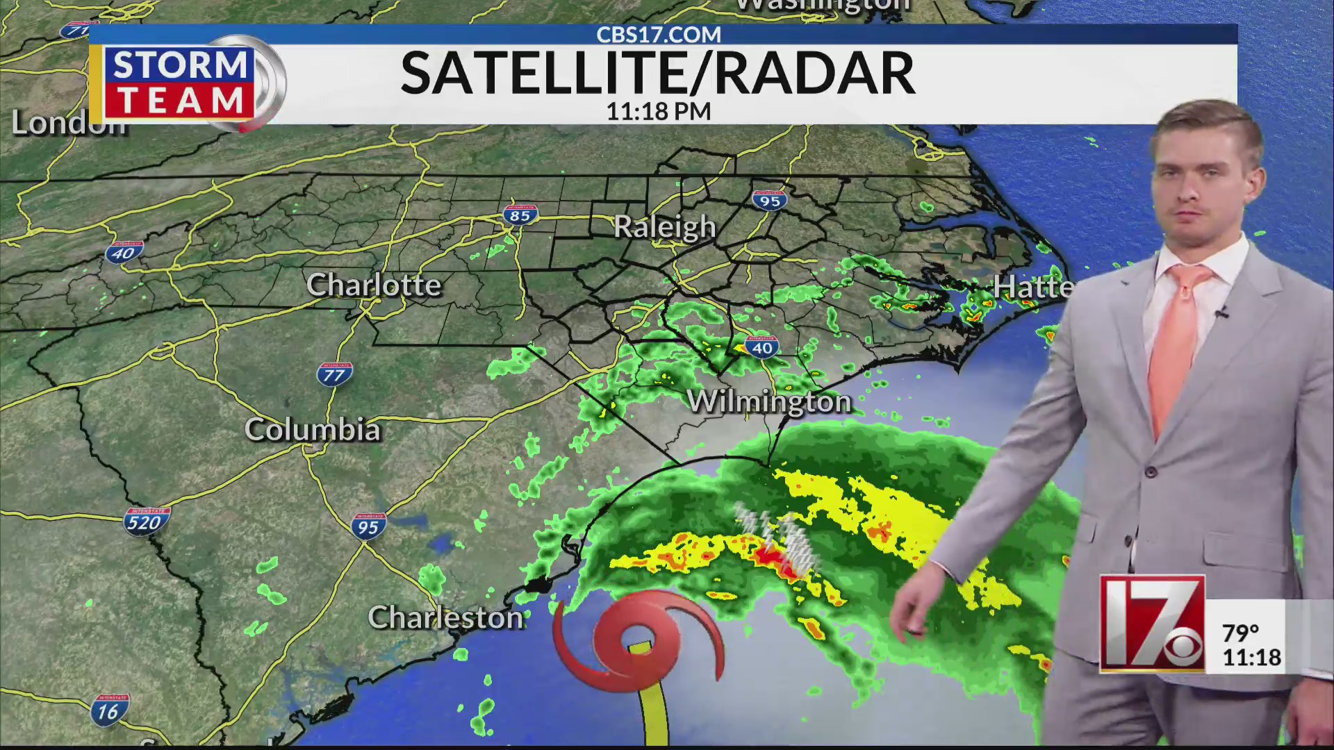 Alert Day Sunday: Central NC impacts from TS Chantal – CBS17.com