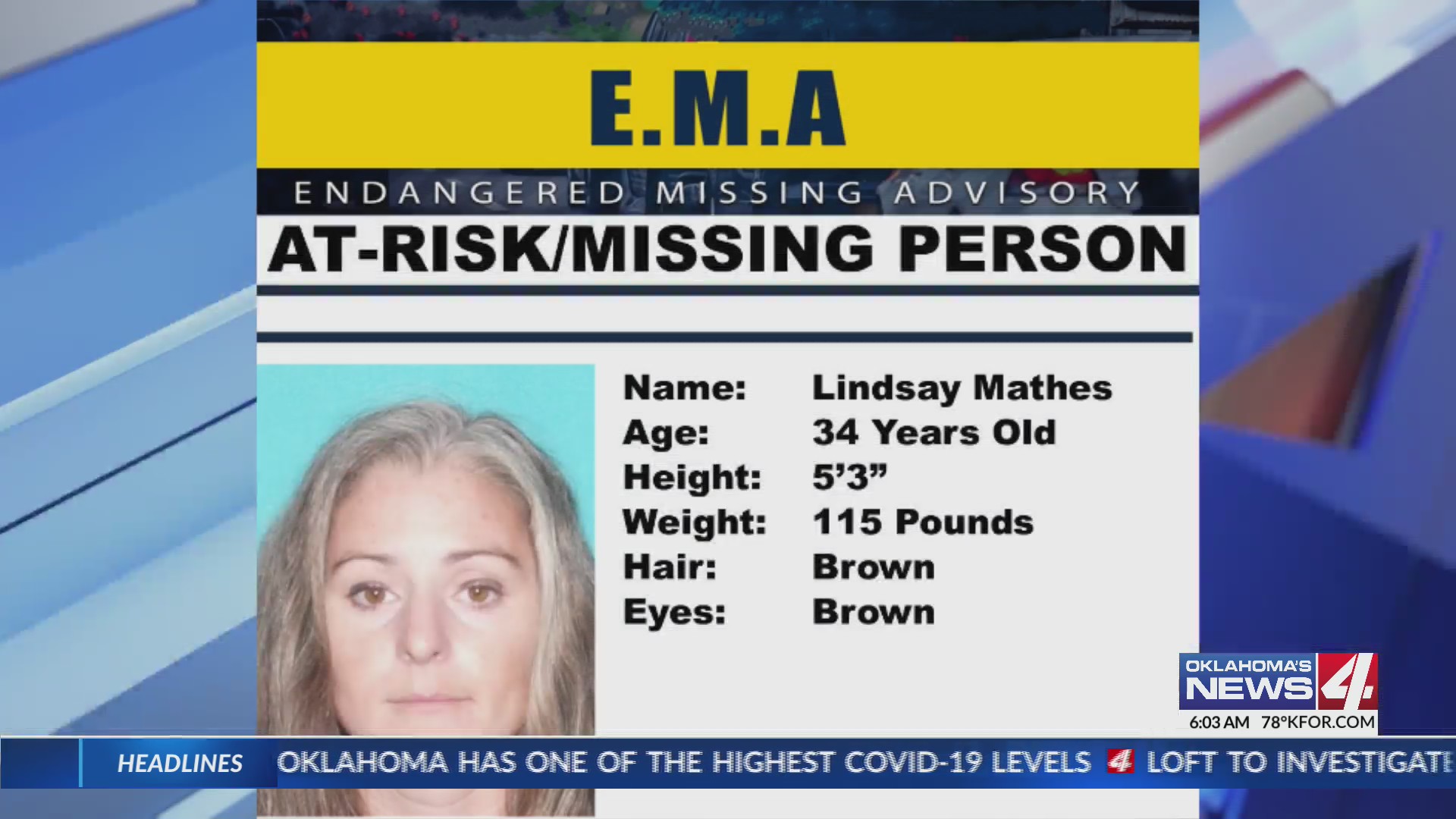 Endangered Missing Advisory issued for woman last seen in Oklahoma City ...