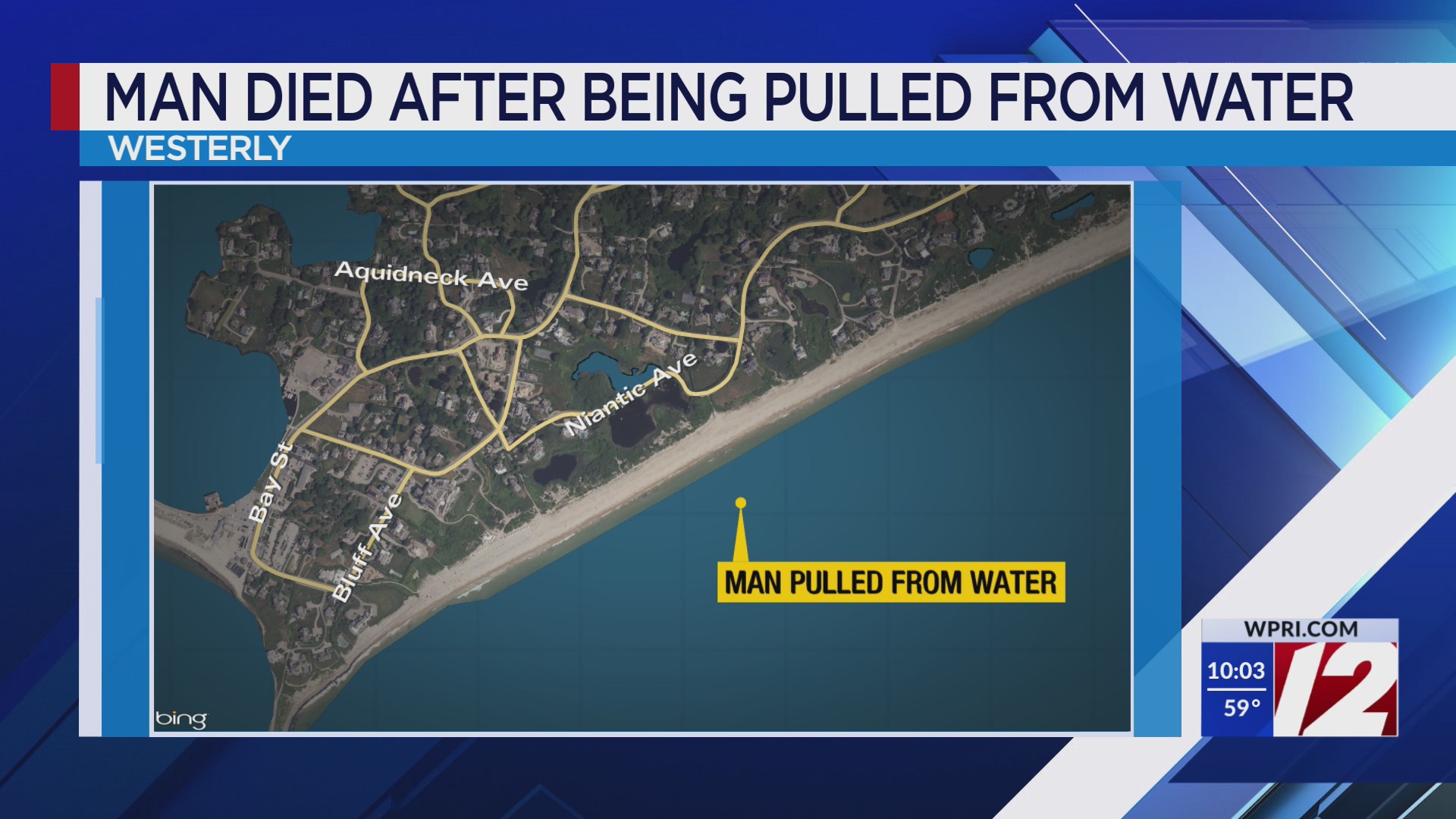 Man dies after being pulled from water in Westerly – WPRI.com