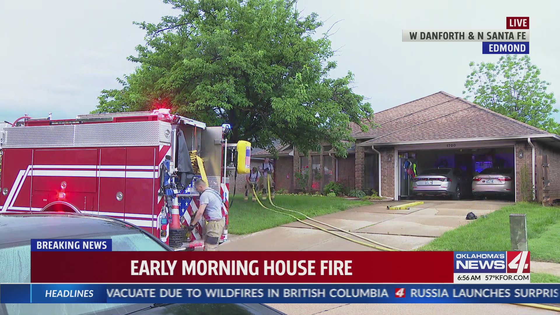 Firefighters knock down Edmond house fire Oklahoma City