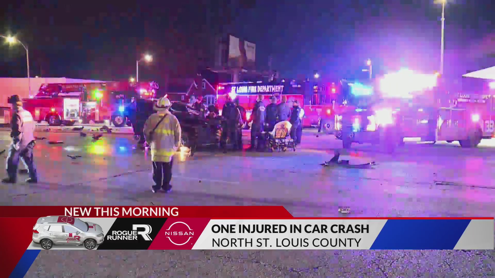Man injured after overnight crash in north St. Louis – FOX 2