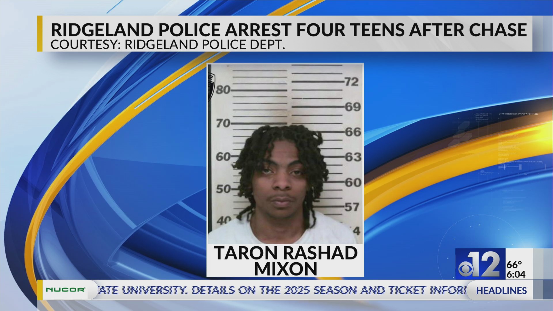 Ridgeland police arrest four teens after chase WJTV