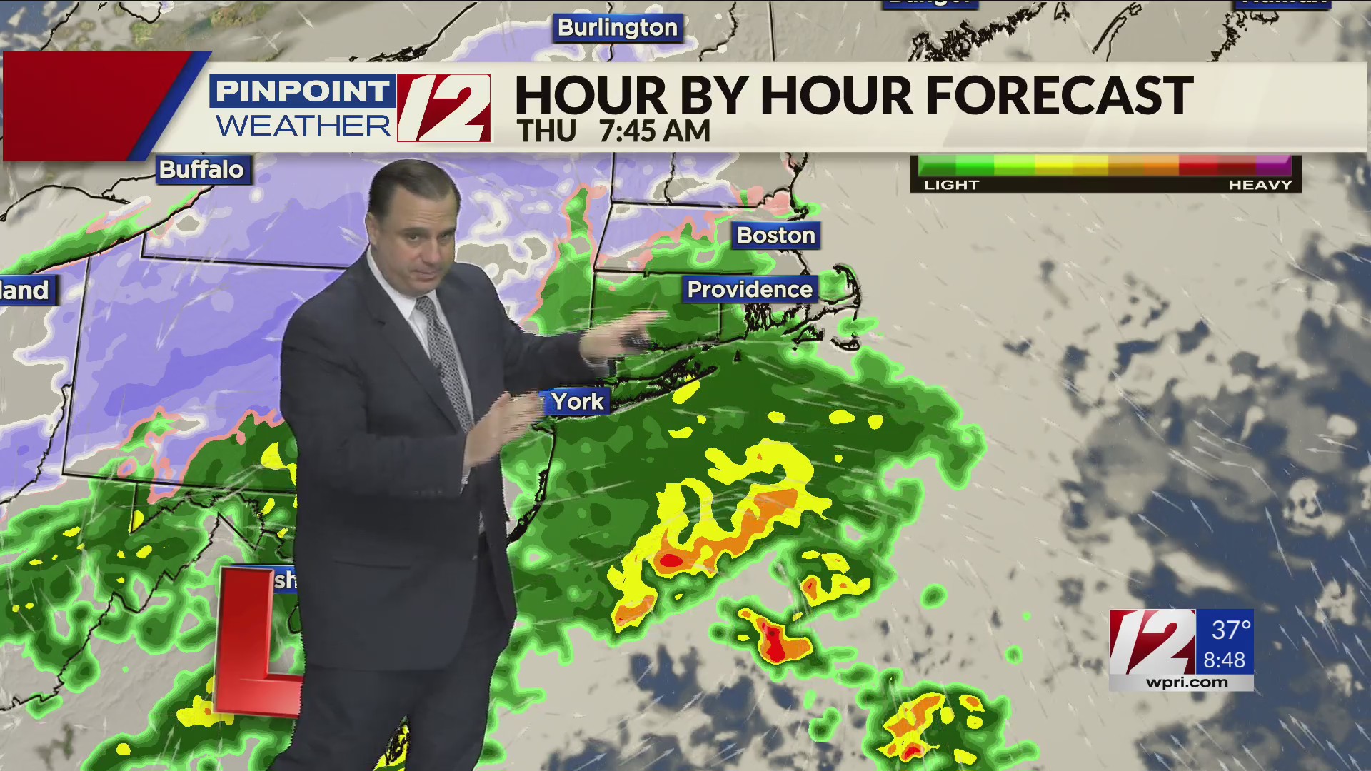 WPRI 12 Weather Forecast for 11/26/24: Rain arrives today; more rain ...