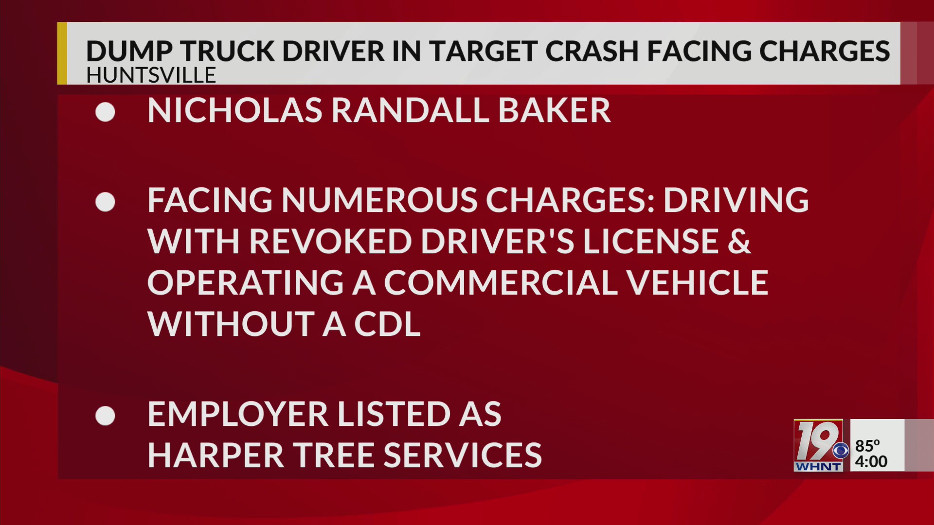 Dump Truck Driver In Target Crash Facing Charges | August 11, 2025 | 4 ...