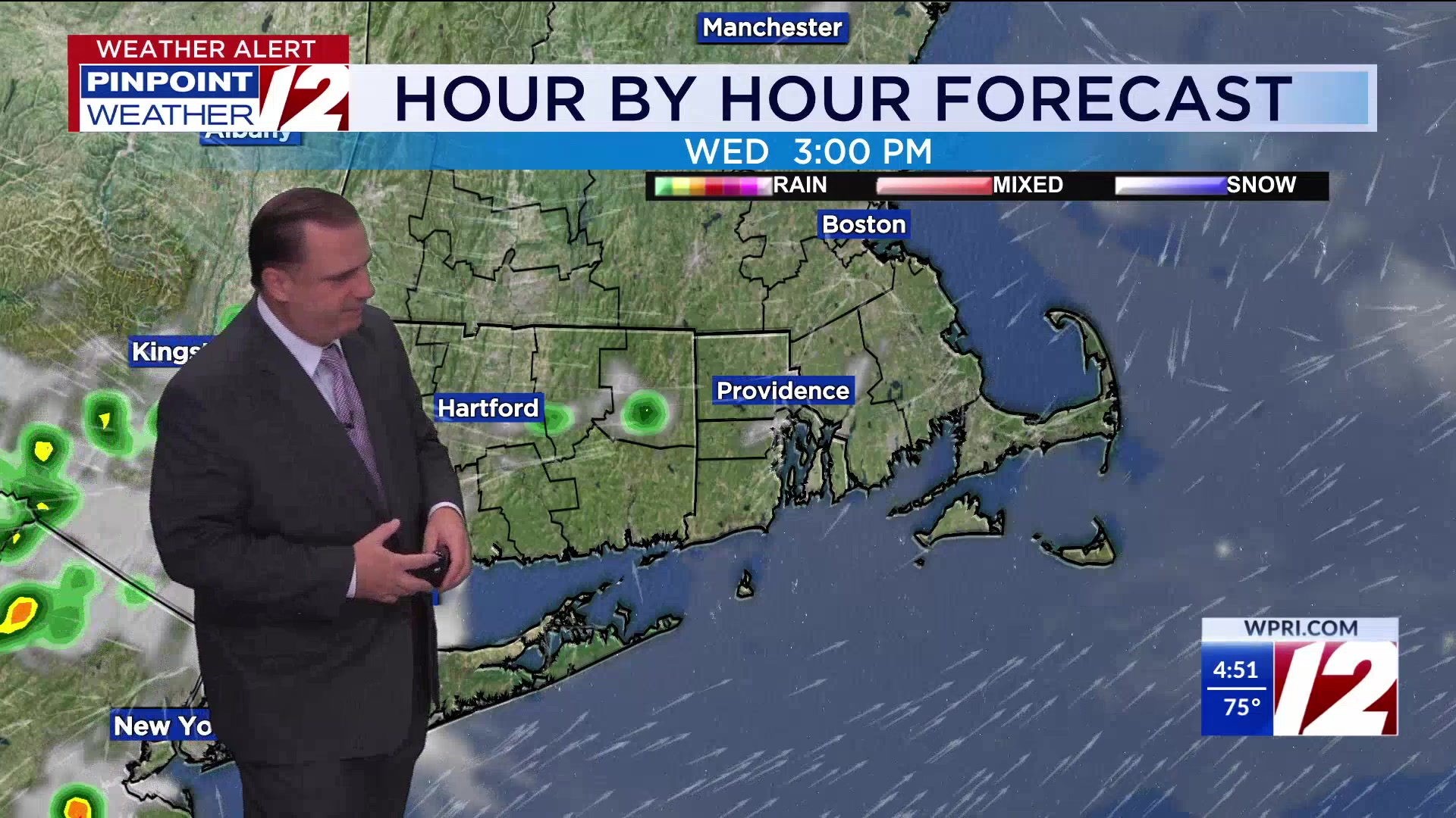 WPRI 12 Weather Forecast for 7/30/25: Hot and humid for one more day ...