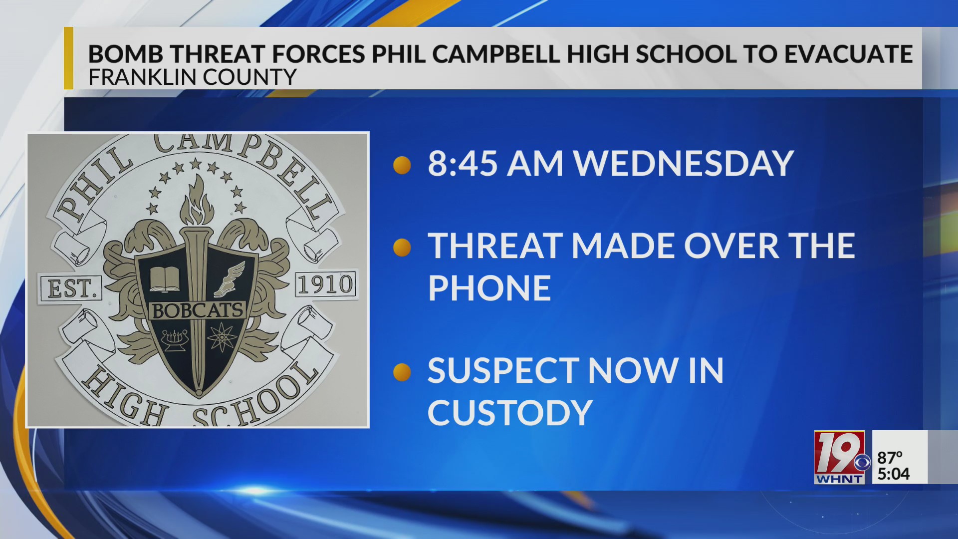 Bomb Threat Forces Evacuation at Phil Campbell High | Sept. 3, 2025 ...