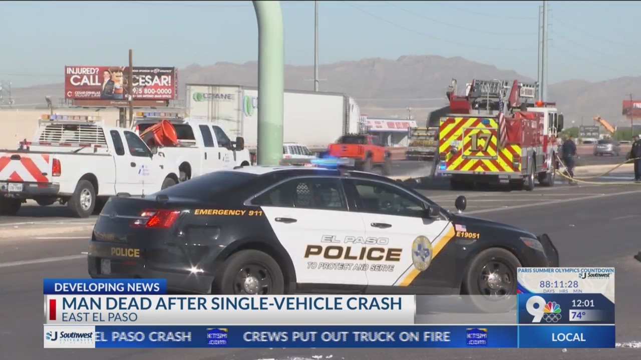 1 person dead in a car crash in East El Paso – KTSM 9 News