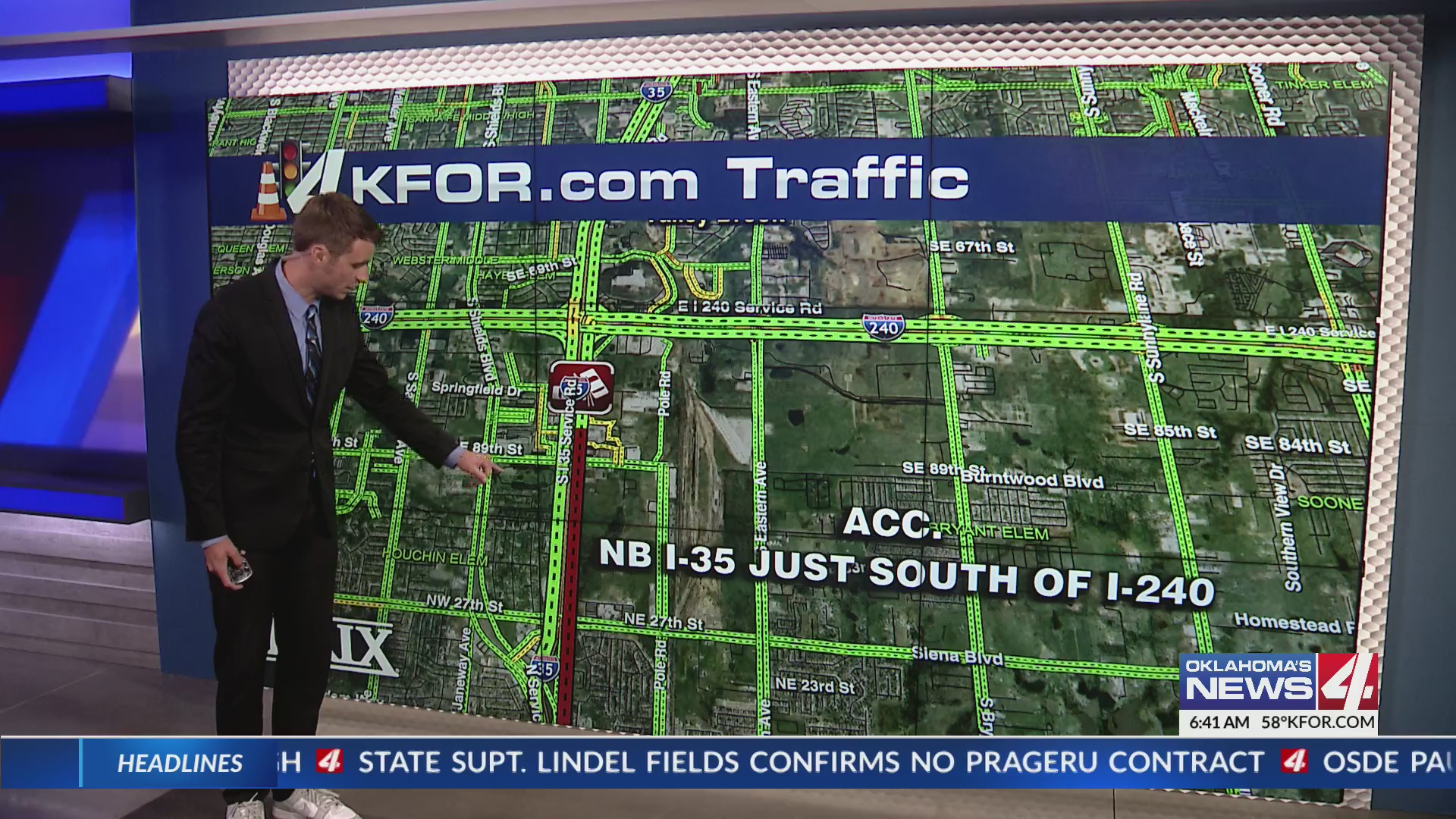 Crash impacts traffic northbound on I-35 near I-240 – KFOR.com Oklahoma ...