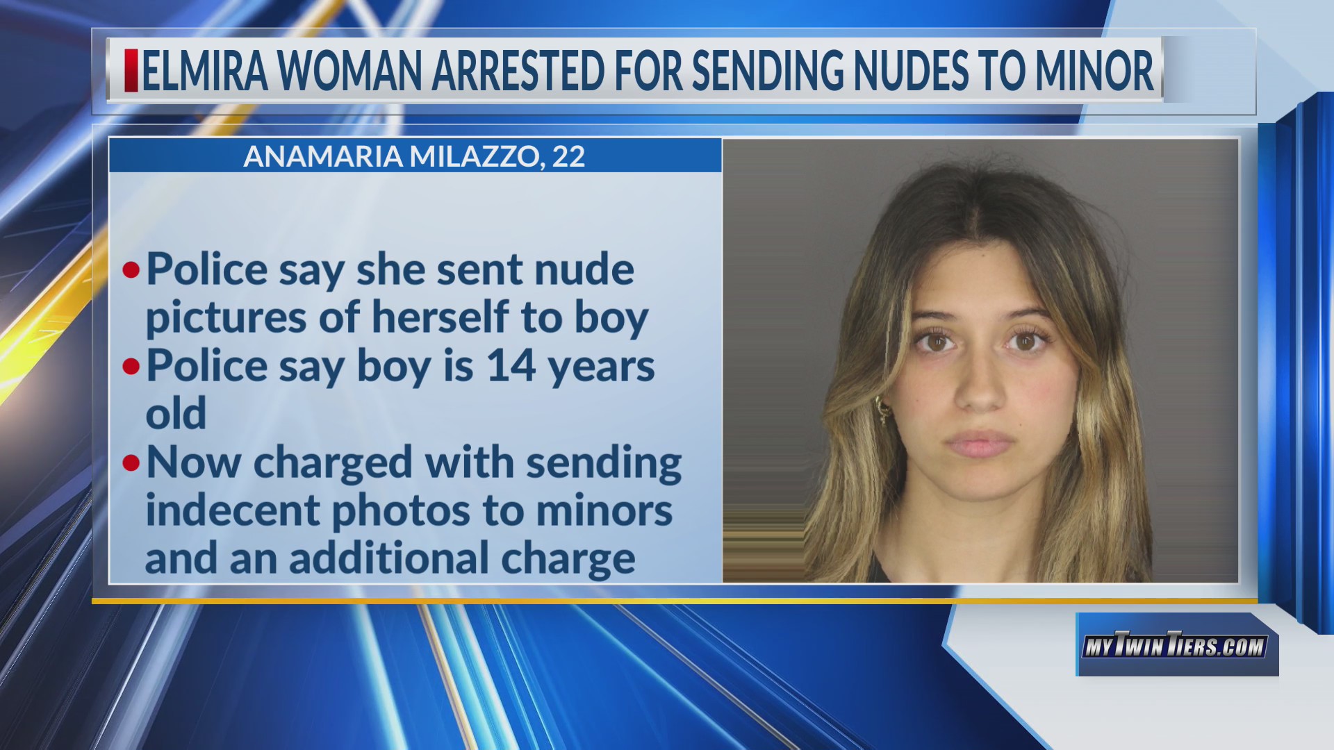 Sheriff: Elmira woman arrested for sending nudes to a minor – WETM – MyTwinTiers.com