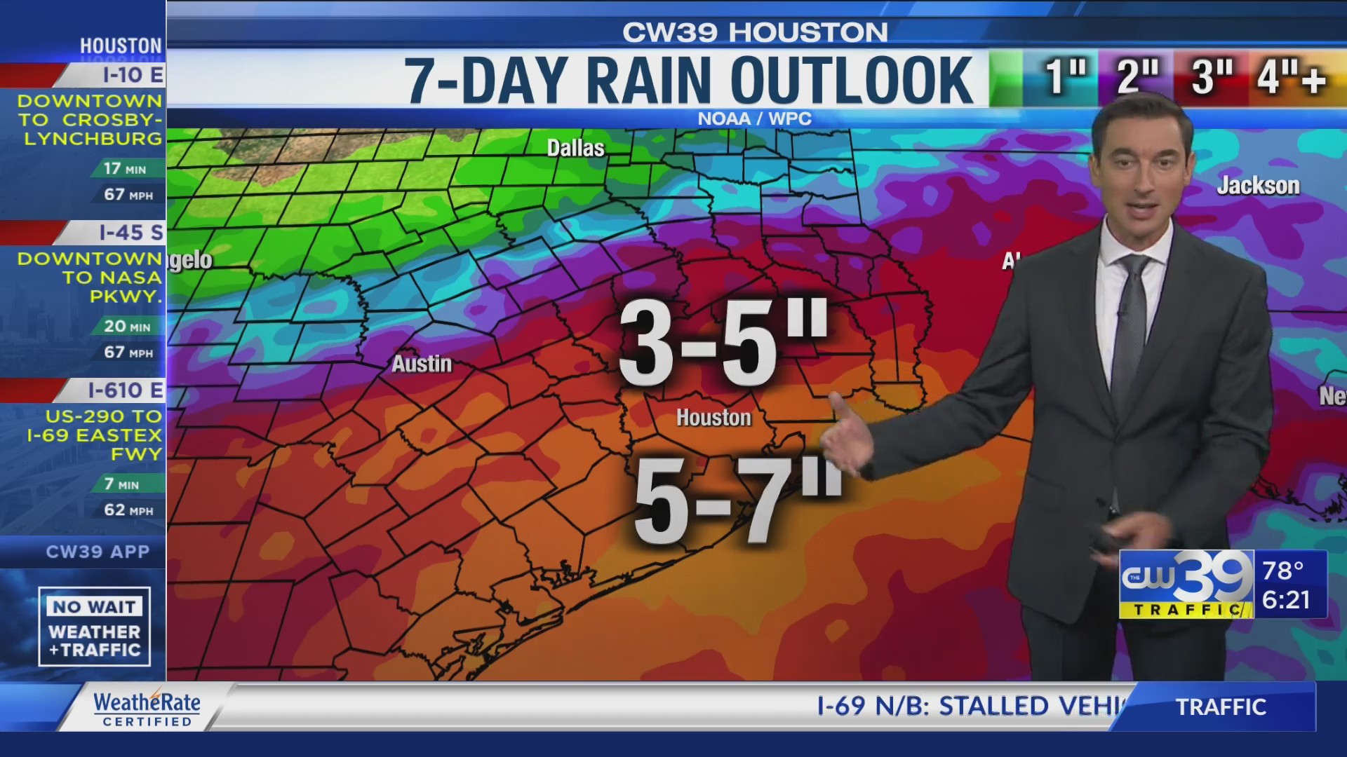 Wet pattern all week, possible flooding – CW39 Houston