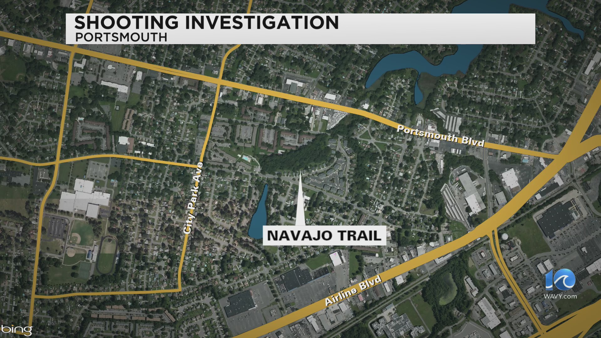 Police: 1 shot on Navajo Trail in Portsmouth – WAVY.com