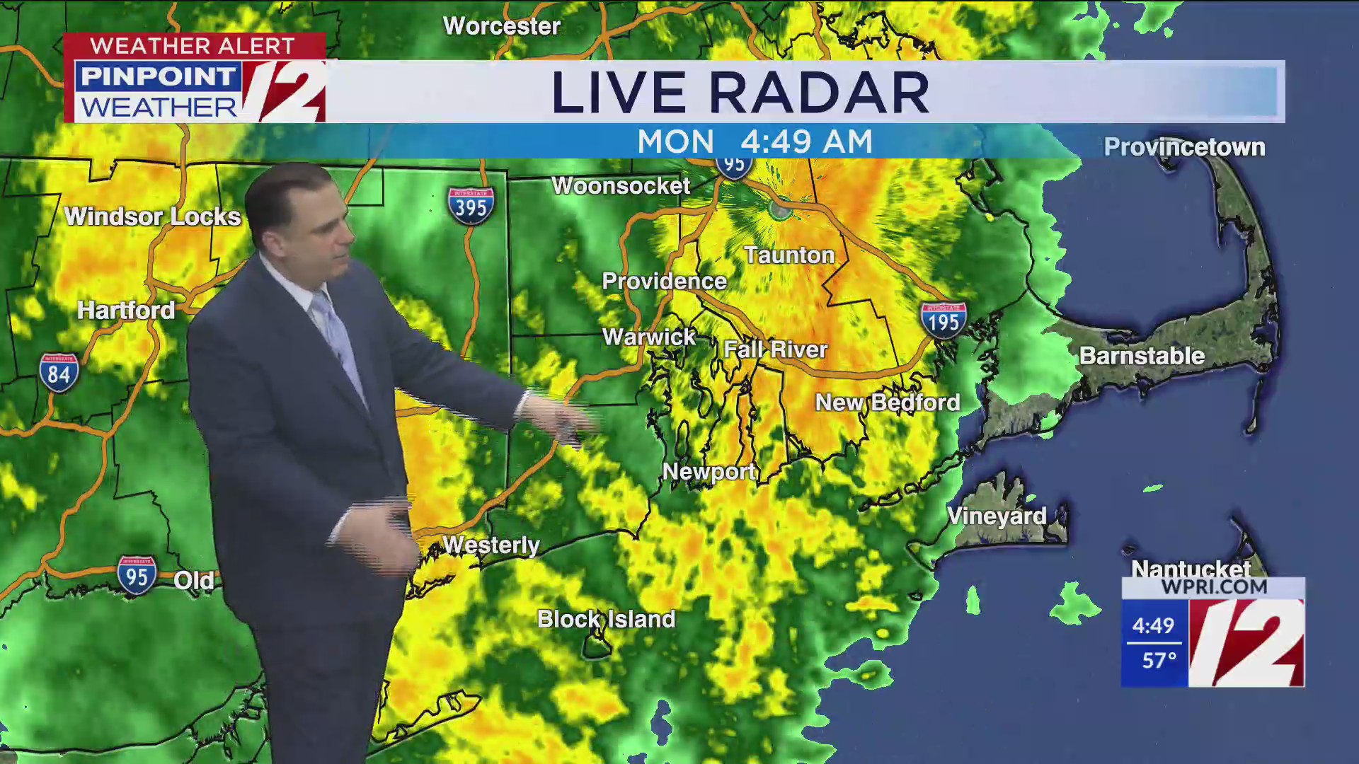 WPRI 12 Weather Forecast for 3/17/25: Heavy rain and strong winds this ...