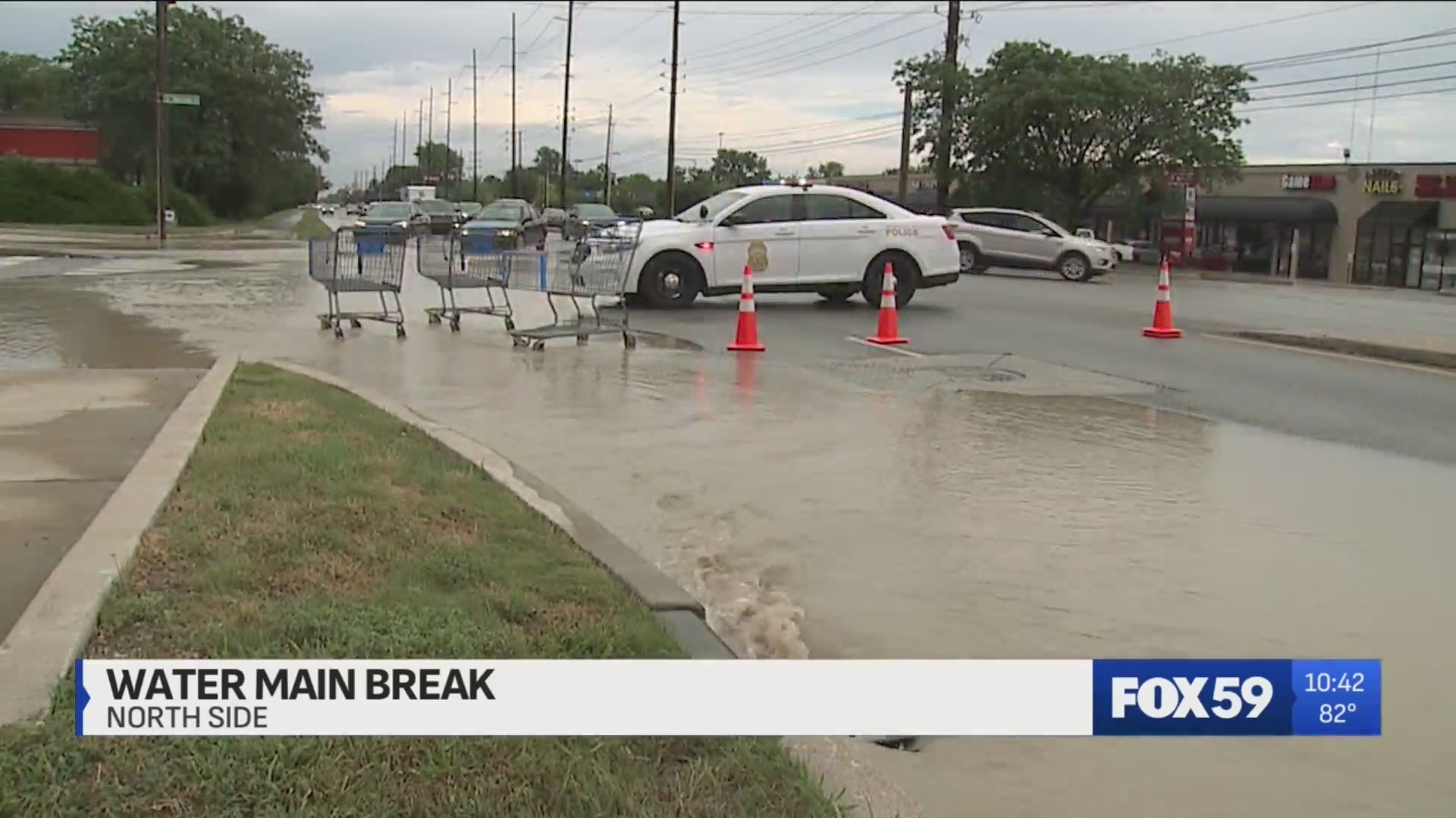 Road buckles during water main break on north side of Indianapolis – Fox 59