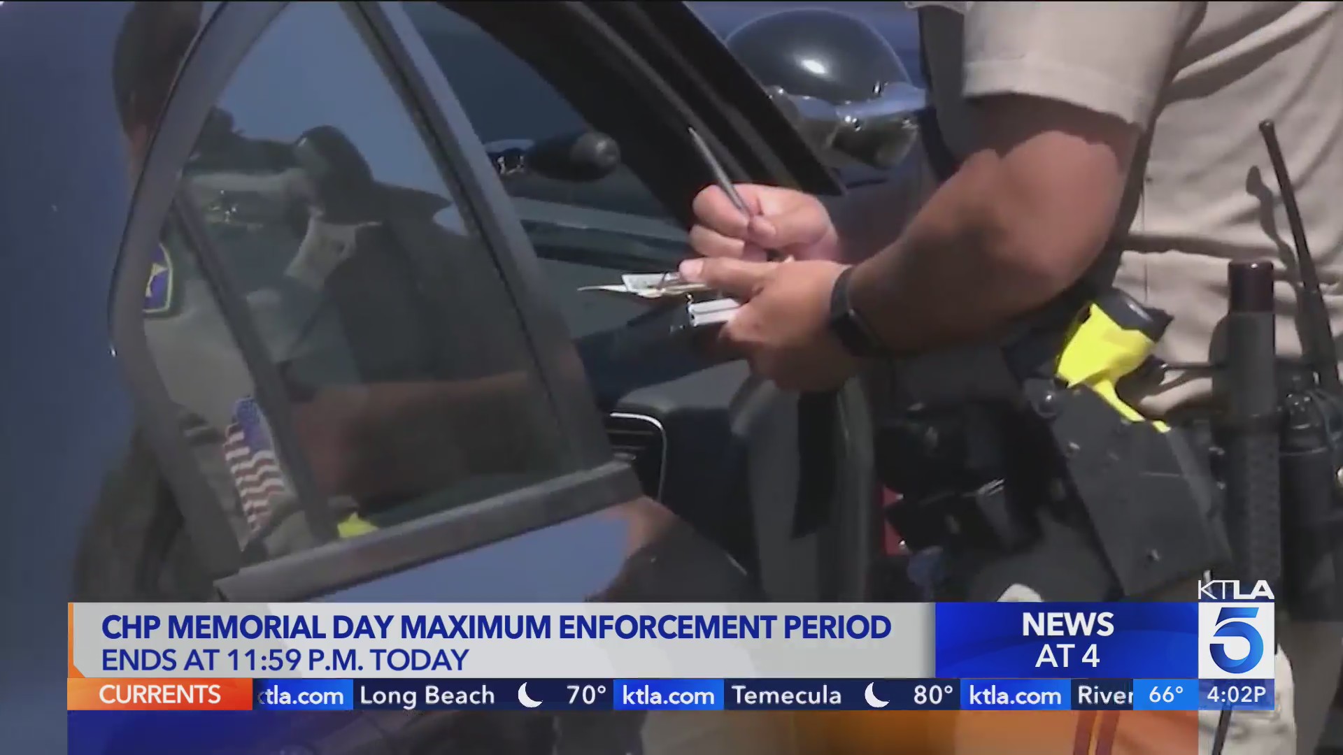 Memorial Day Weekend Patrols: CHP Arrests Hundreds in DUI Crackdown – KTLA