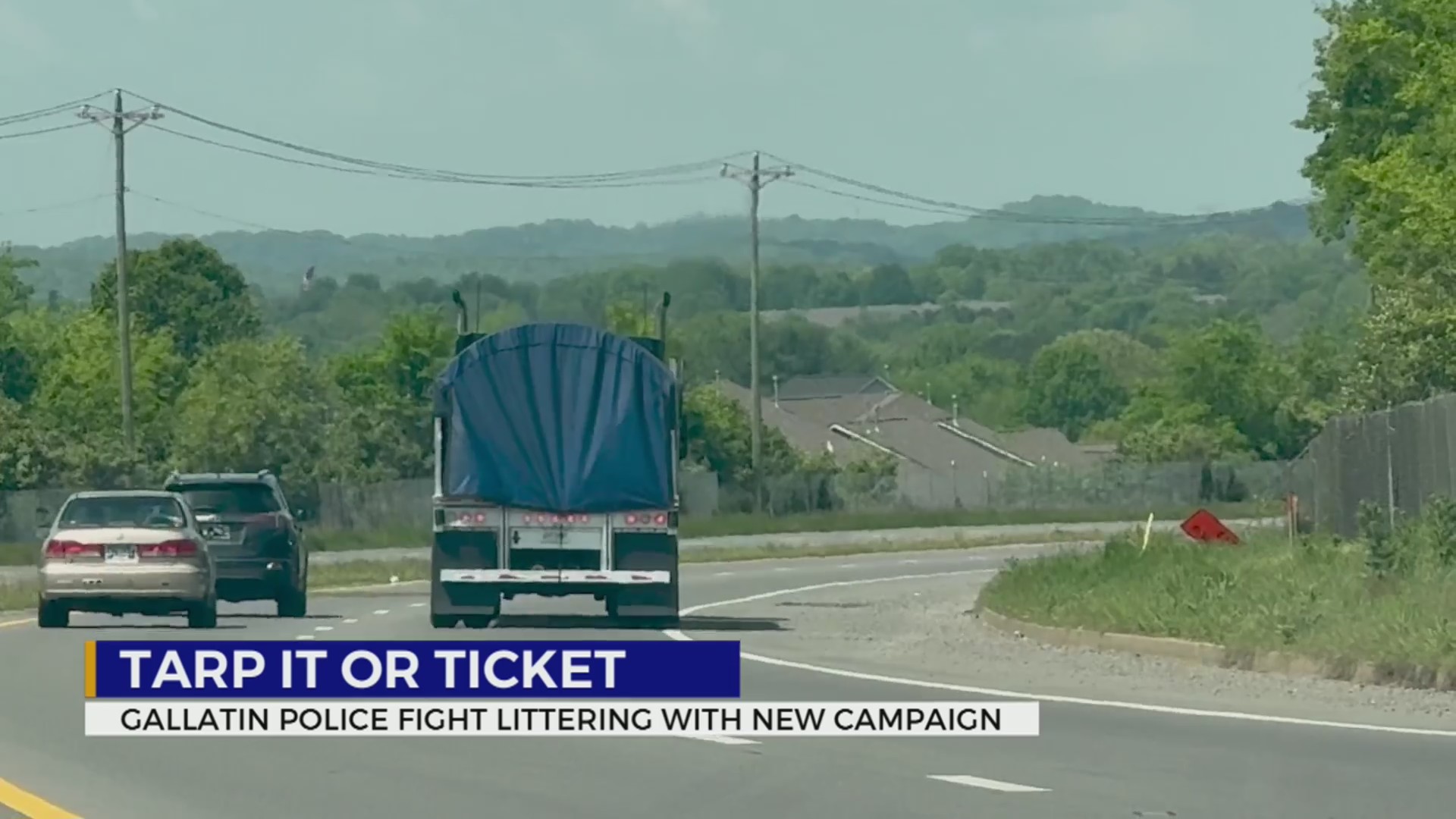 Tarp it or ticket Gallatin police fight littering with new campaign