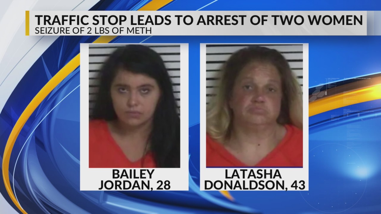 Traffic stop leads to arrest of two women; seizure of 2 lbs of meth ...
