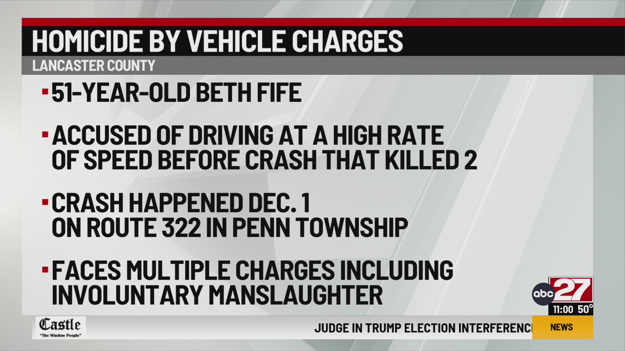 Driver was speeding before killing father, daughter in Lancaster County