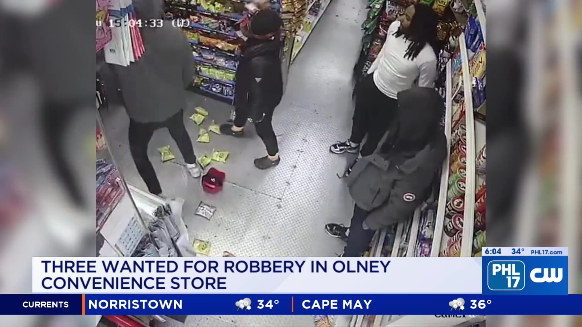 3 wanted for strong-arm robbery in Olney convenience store – PHL17.com