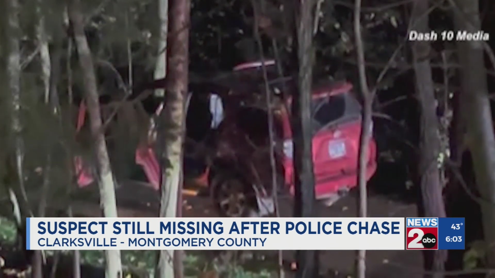 Authorities searching for suspect after police chase in Clarksville ...