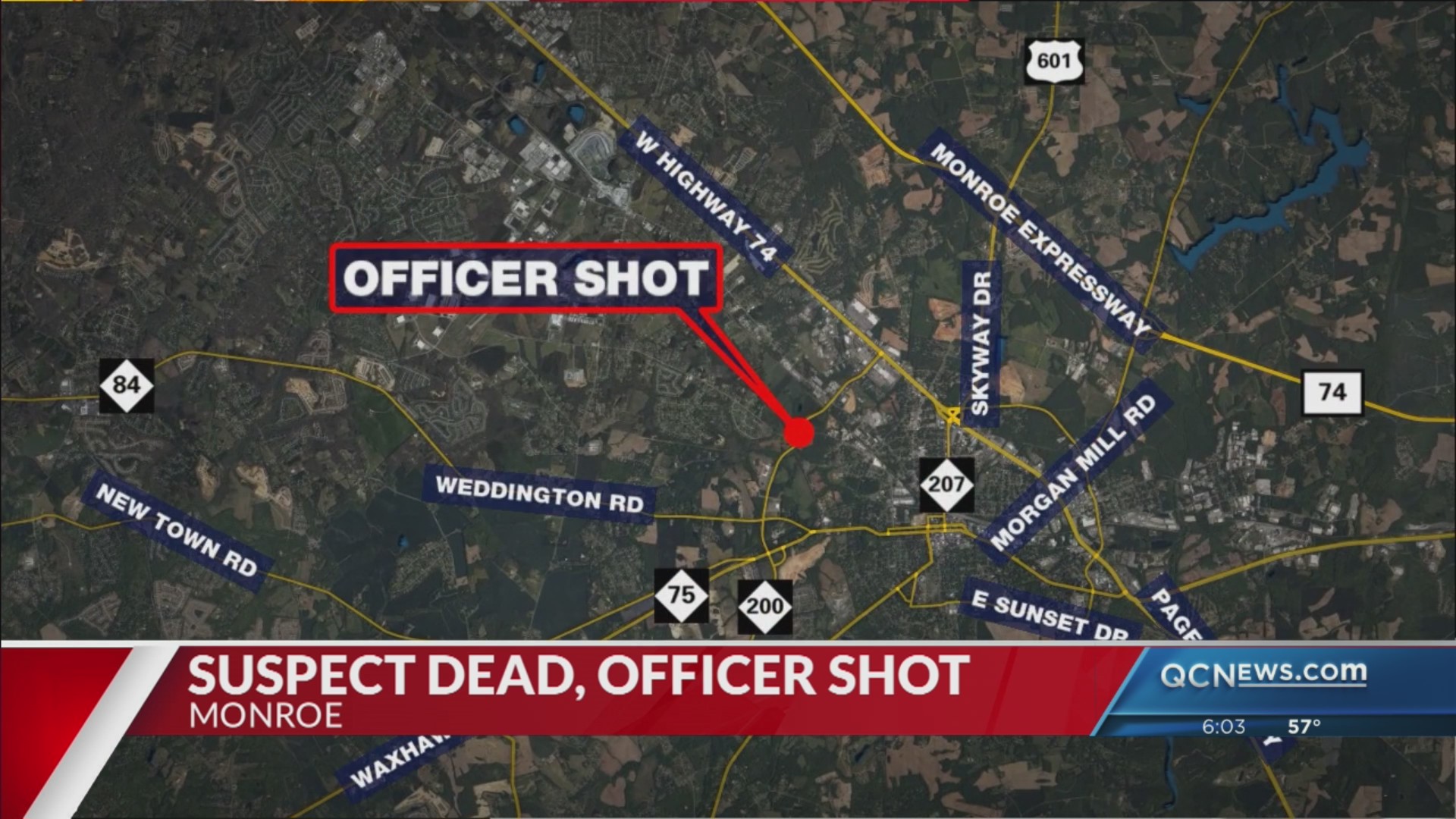 Suspect killed after shooting officer in Monroe – WSPA 7NEWS