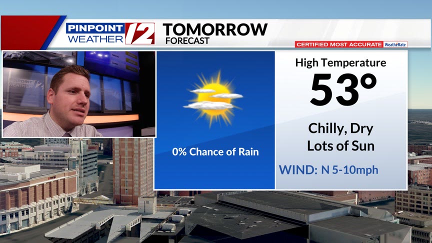 WPRI 12 Weather Now 11/2/24: Dry, Gusty and Much Cooler Today; Brush ...