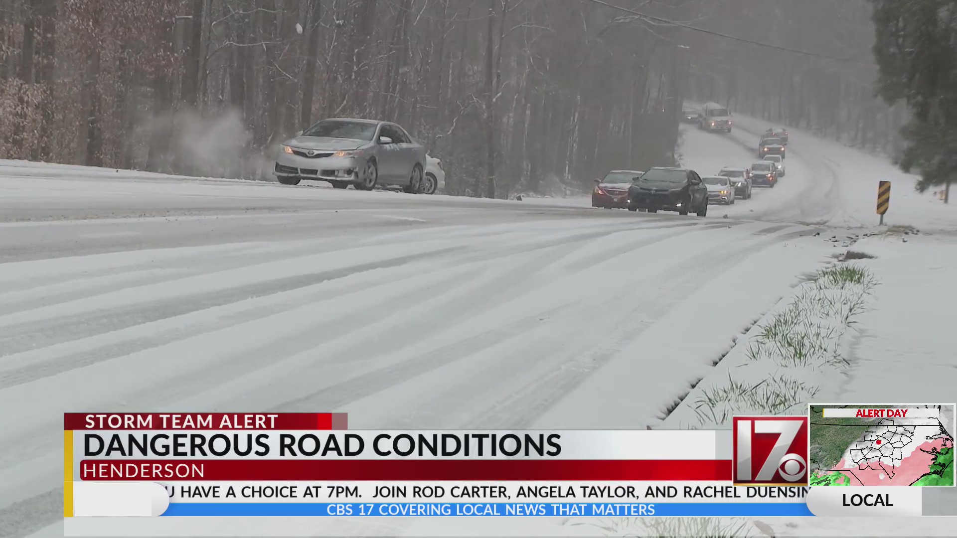 Dangerous road conditions in Henderson – CBS17.com