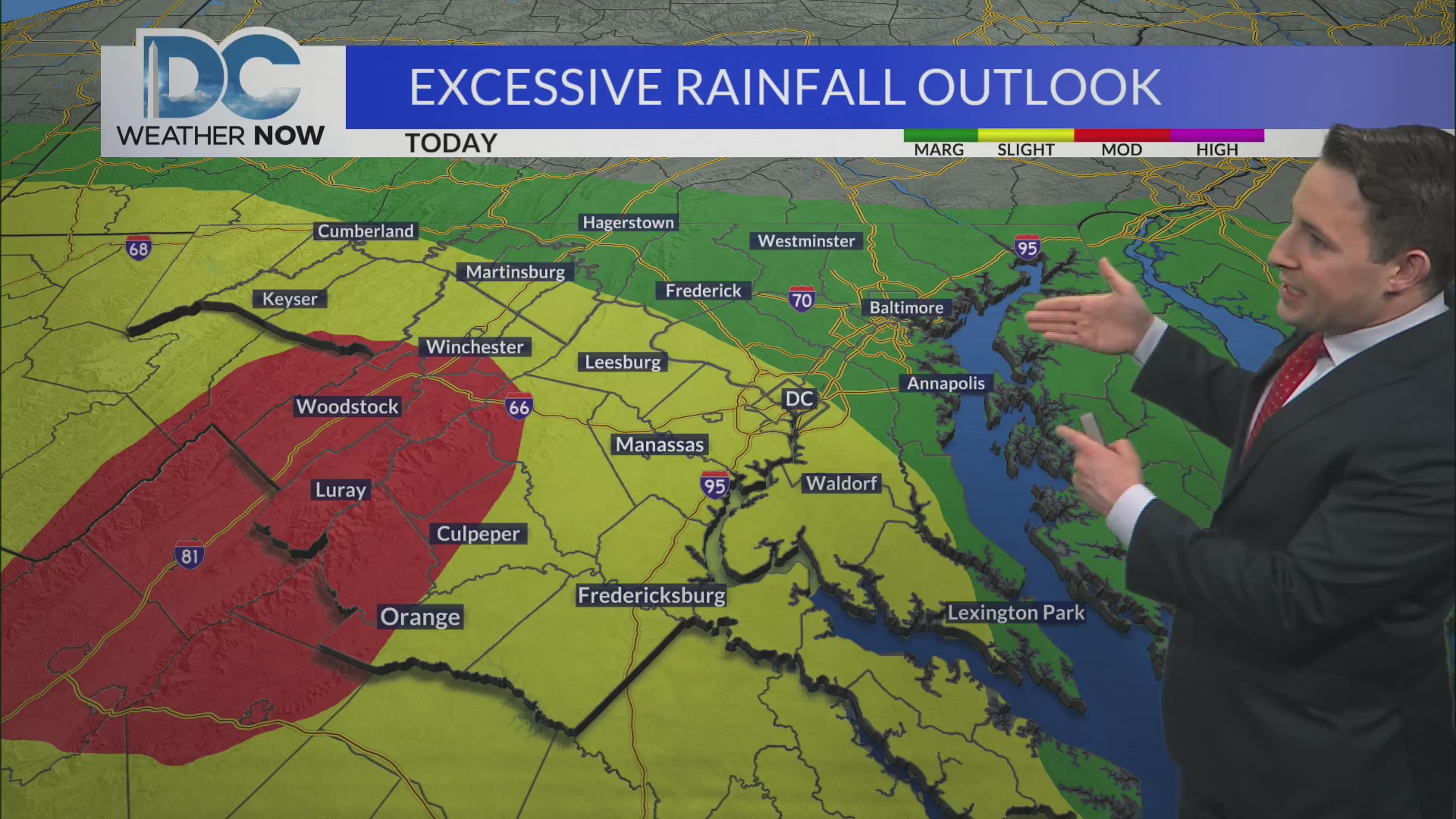Heavy rain, flooding likely in parts of the DMV – DC News Now | DC ...