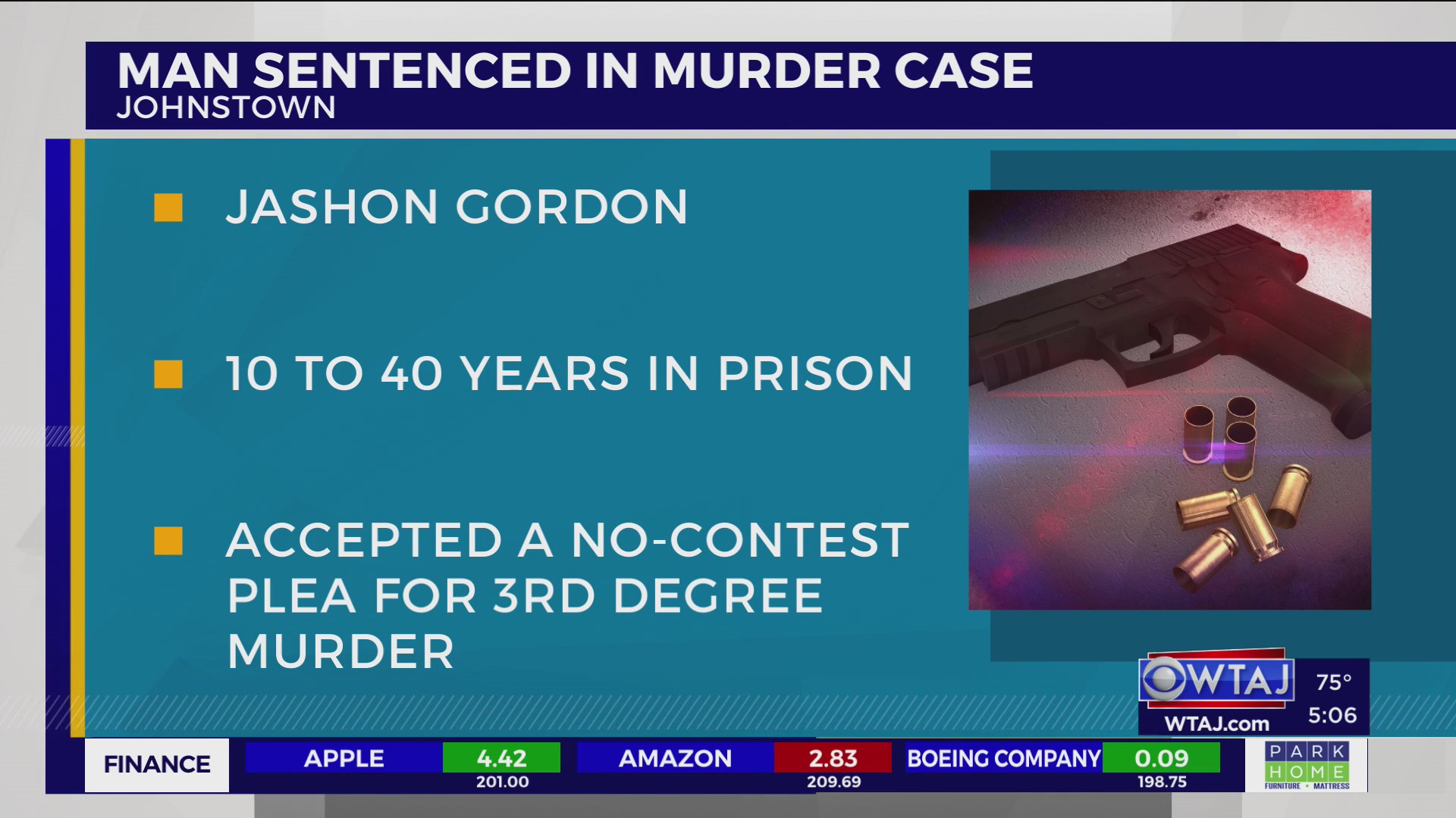 Johnstown man sentenced in murder case after taking plea deal – WTAJ ...