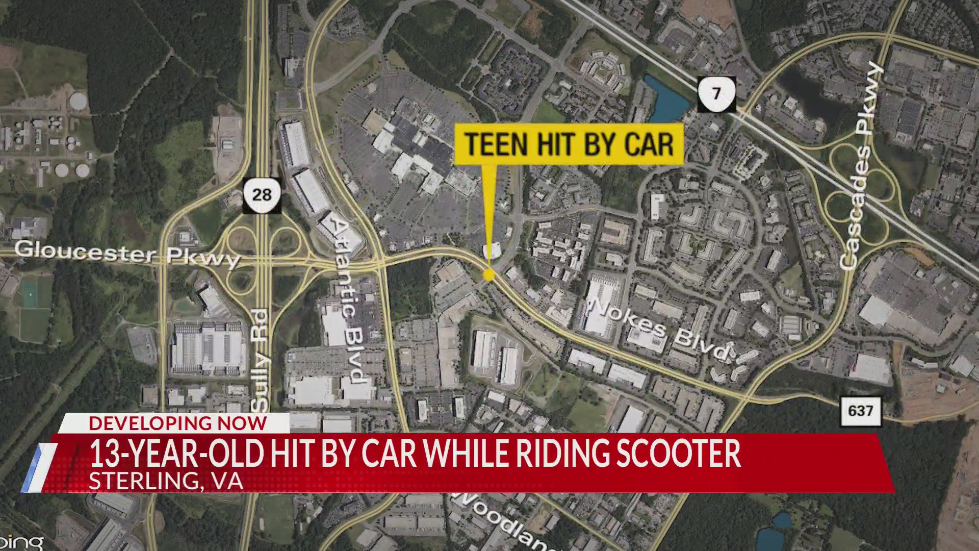 Teen hurt after being hit by car while riding scooter in Sterling – DC ...