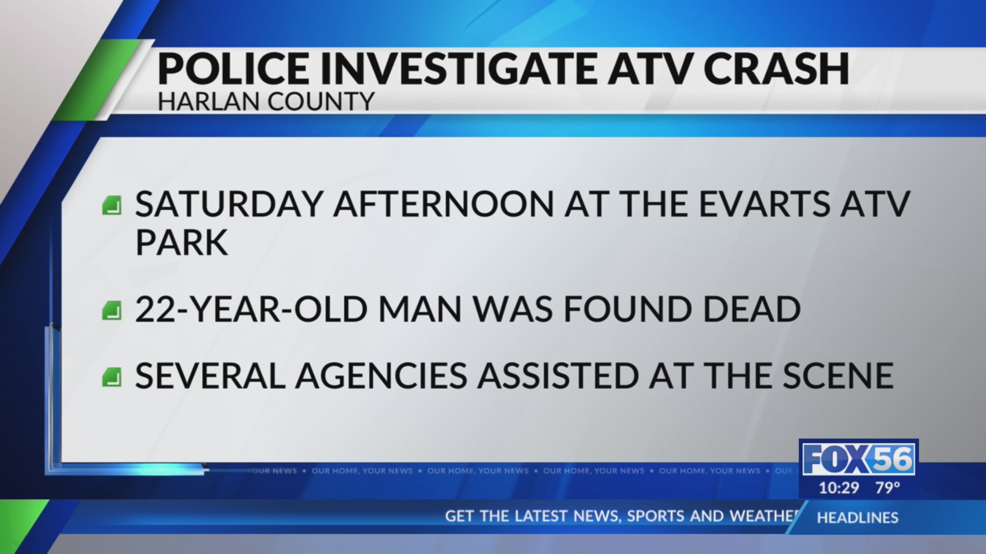 Man killed in crash at Harlan County ATV park – FOX 56 News