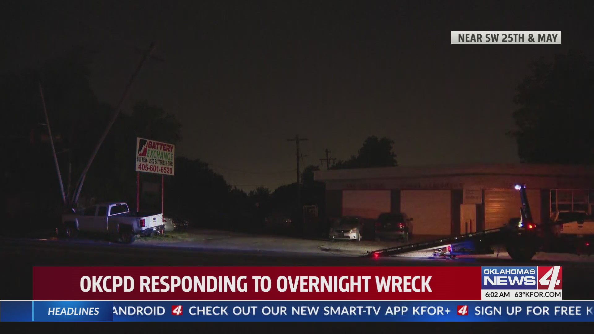 Truck crashes into light poles in SW Oklahoma City, police say – KFOR ...