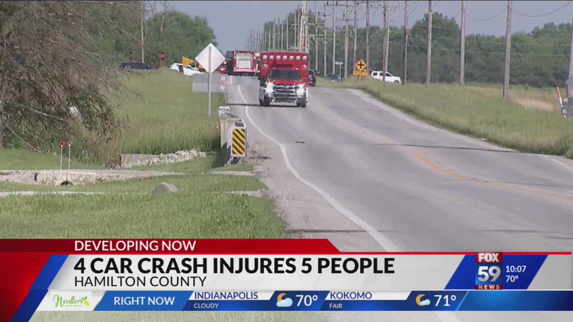 5 injured in 4-vehicle crash in Hamilton County – Fox 59