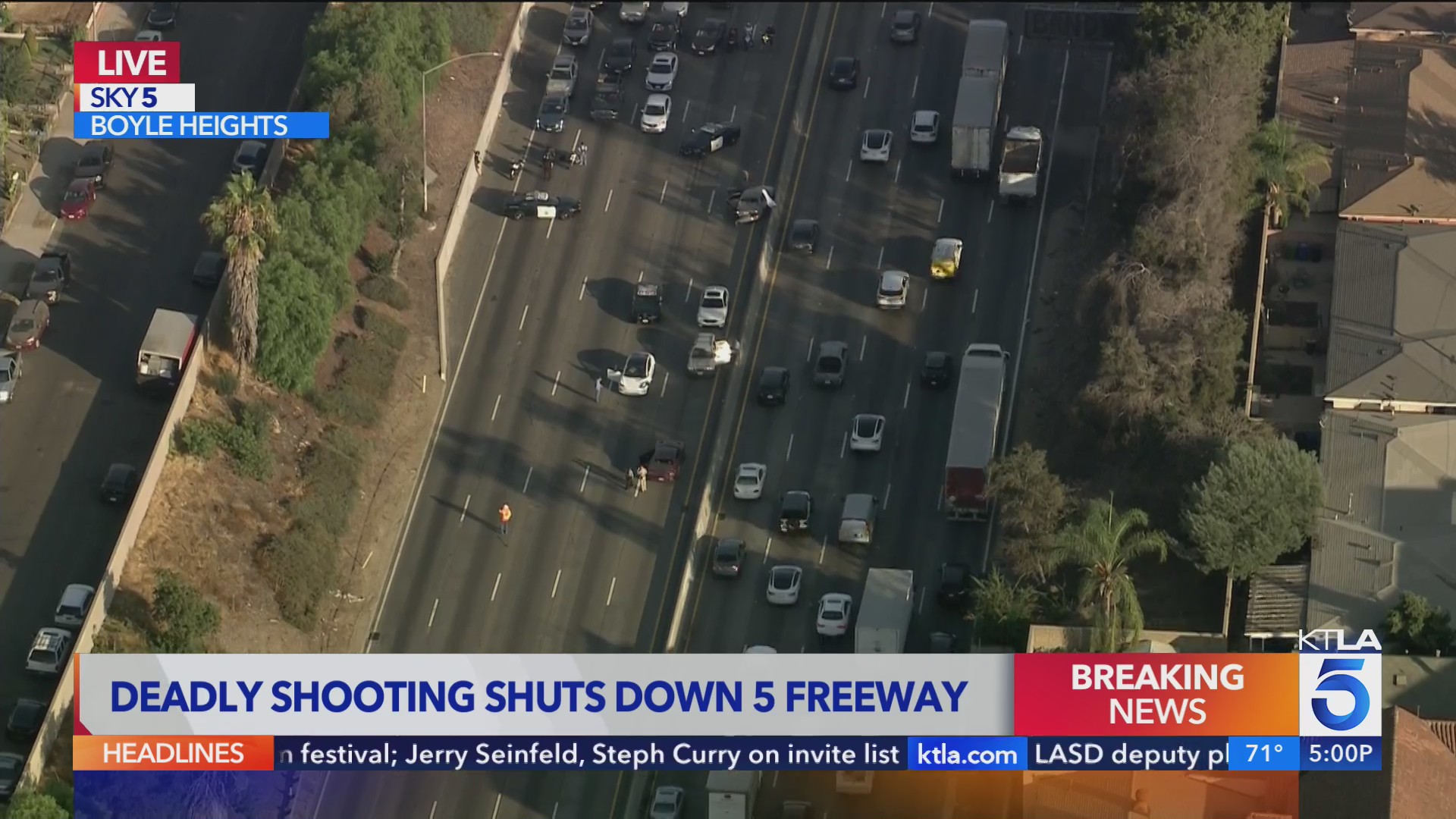 Shooting on 5 Freeway in Boyle Heights – KTLA