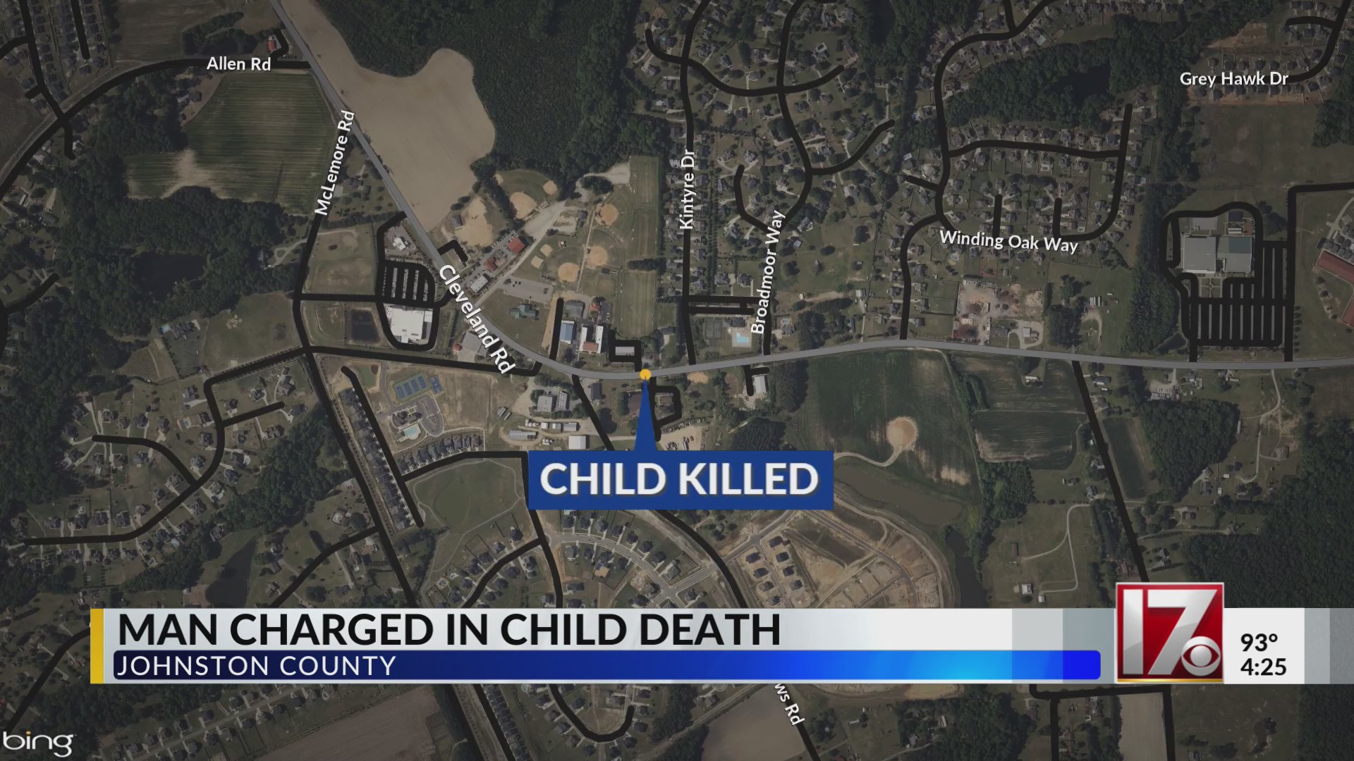 Man charged in child’s death in Johnston County – CBS17.com