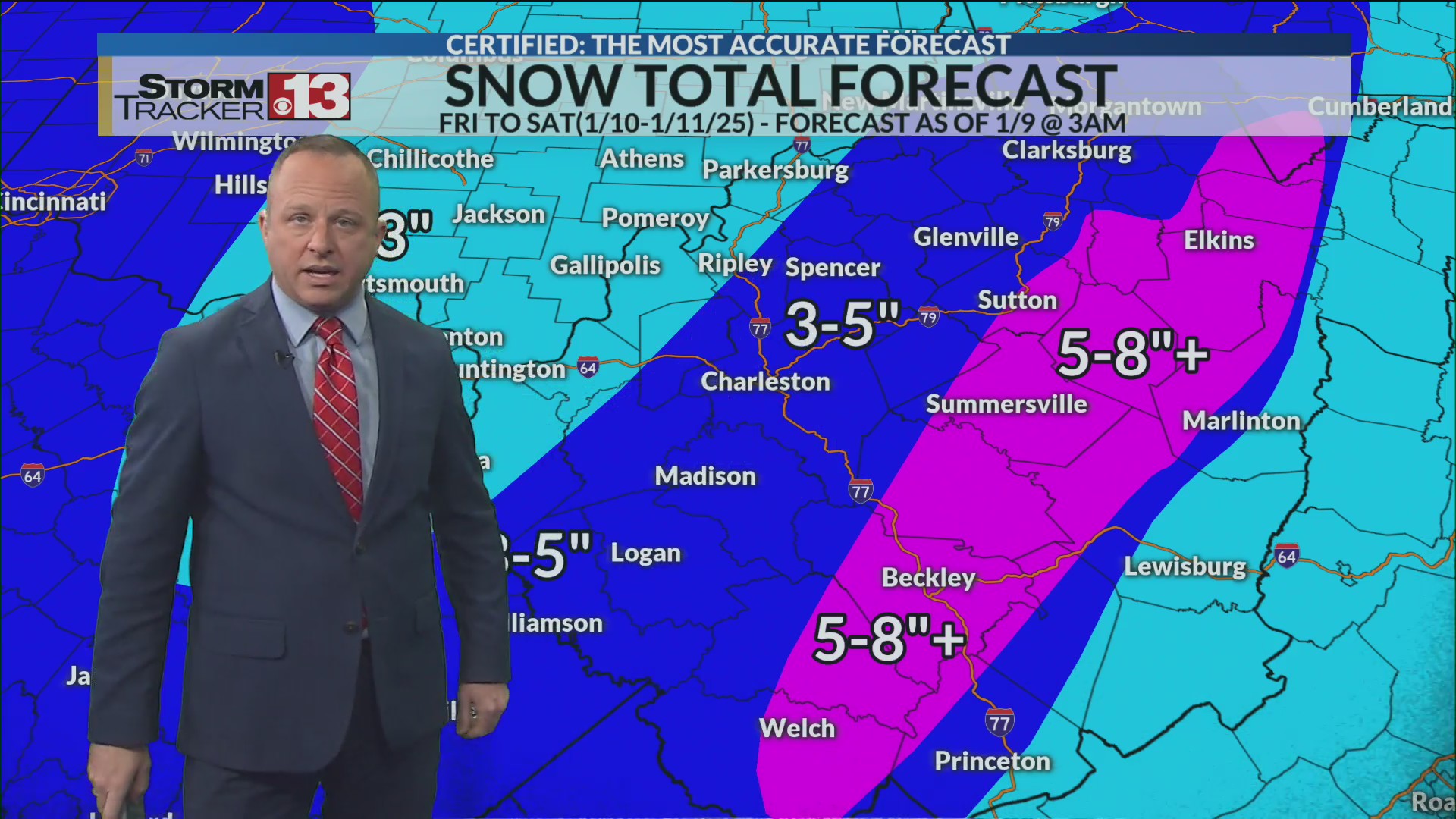 Here comes the snow for the weekend! – WOWK 13 News