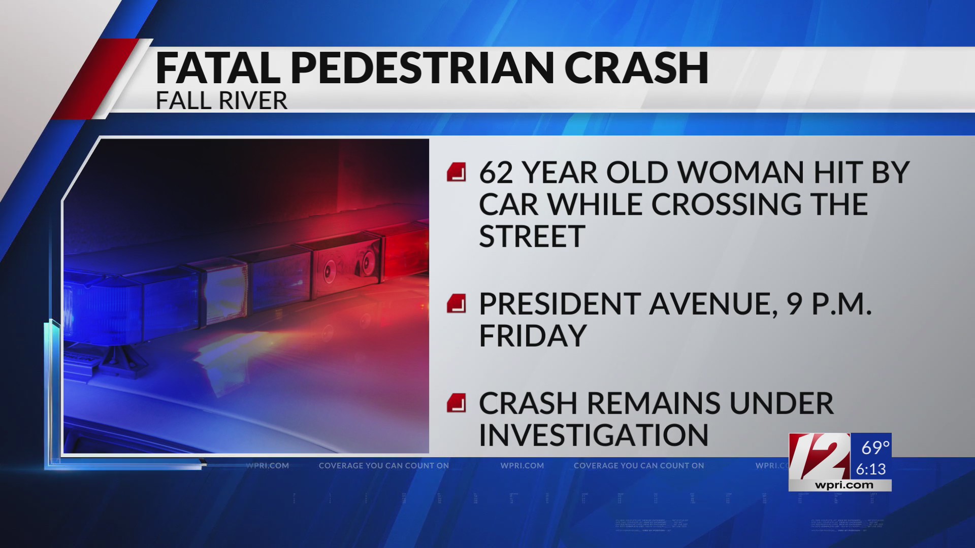 Woman killed in deadly Fall River pedestrian crash – WPRI.com
