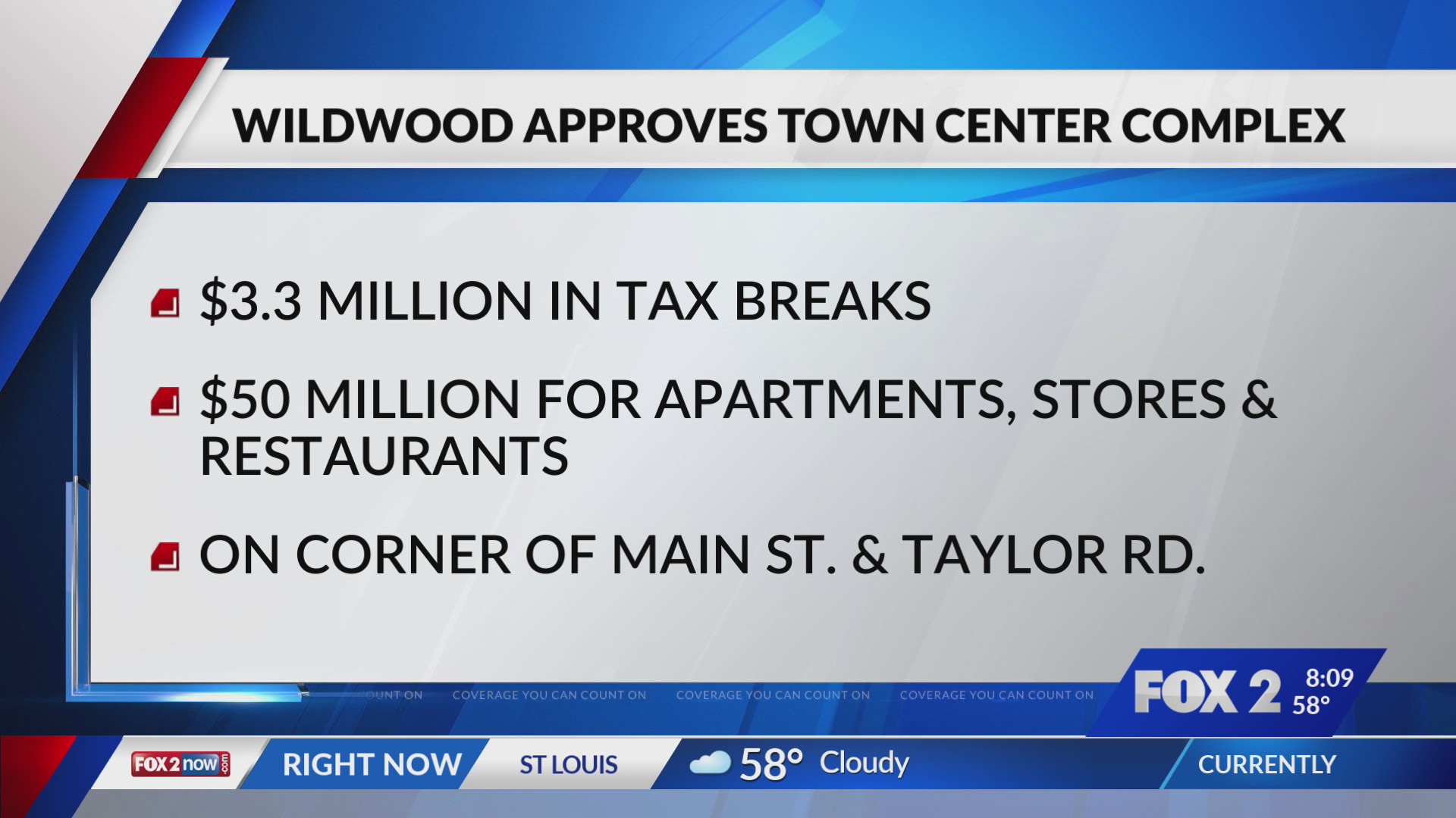 Wildwood approves tax break for 50M project FOX 2