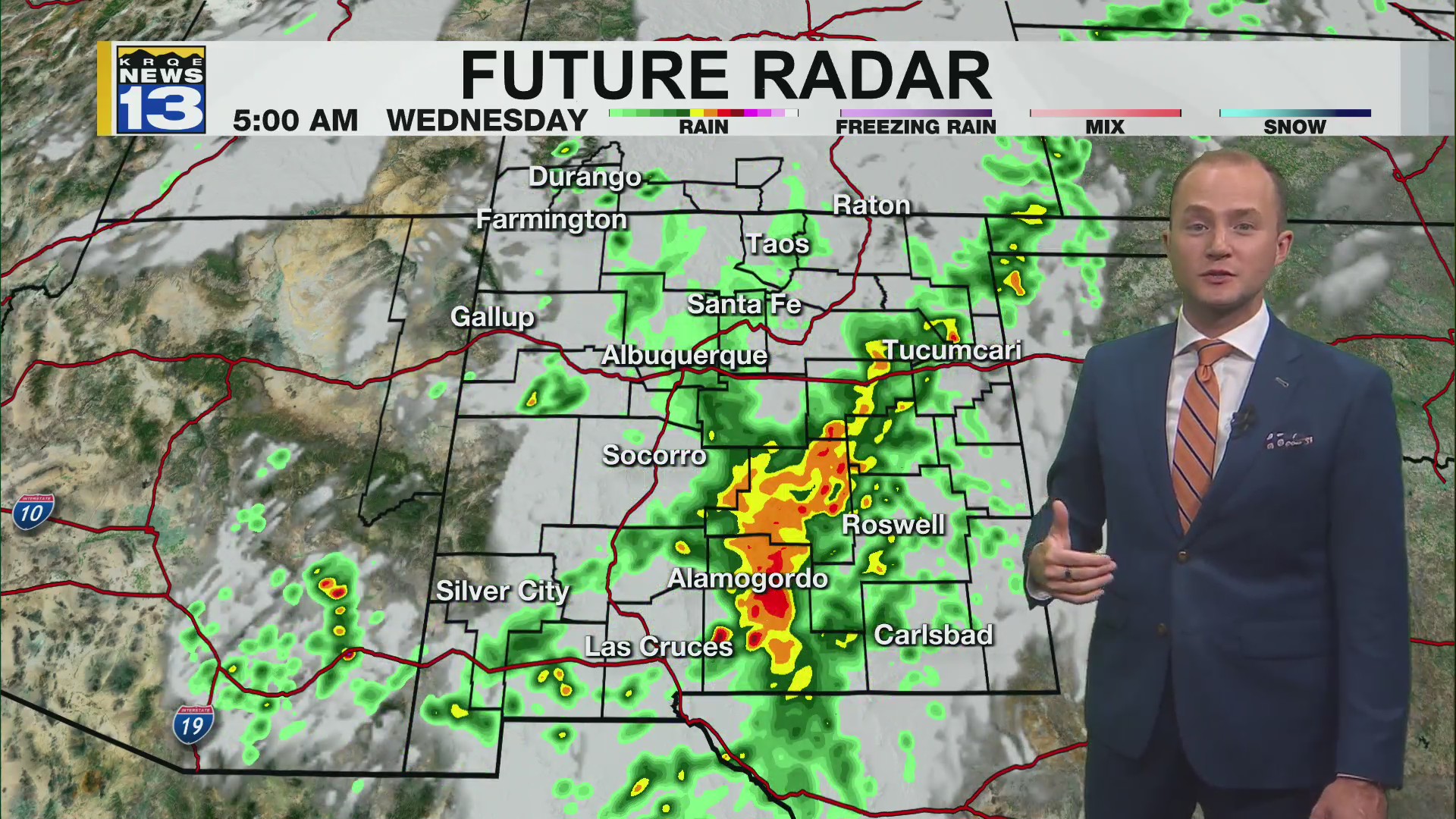 Rain will continue overnight for parts of New Mexico – KRQE NEWS 13 ...