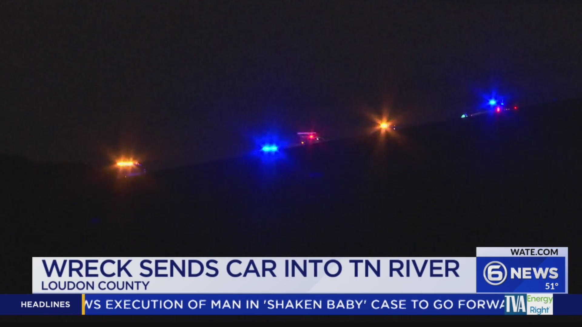 Crash on I-75 sends car into Tennessee River in Loudon County – WATE 6 ...