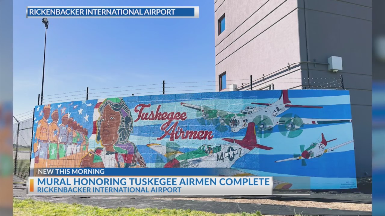 Tuskegee Airmen’s legacy honored with new mural at Rickenbacker Airport ...