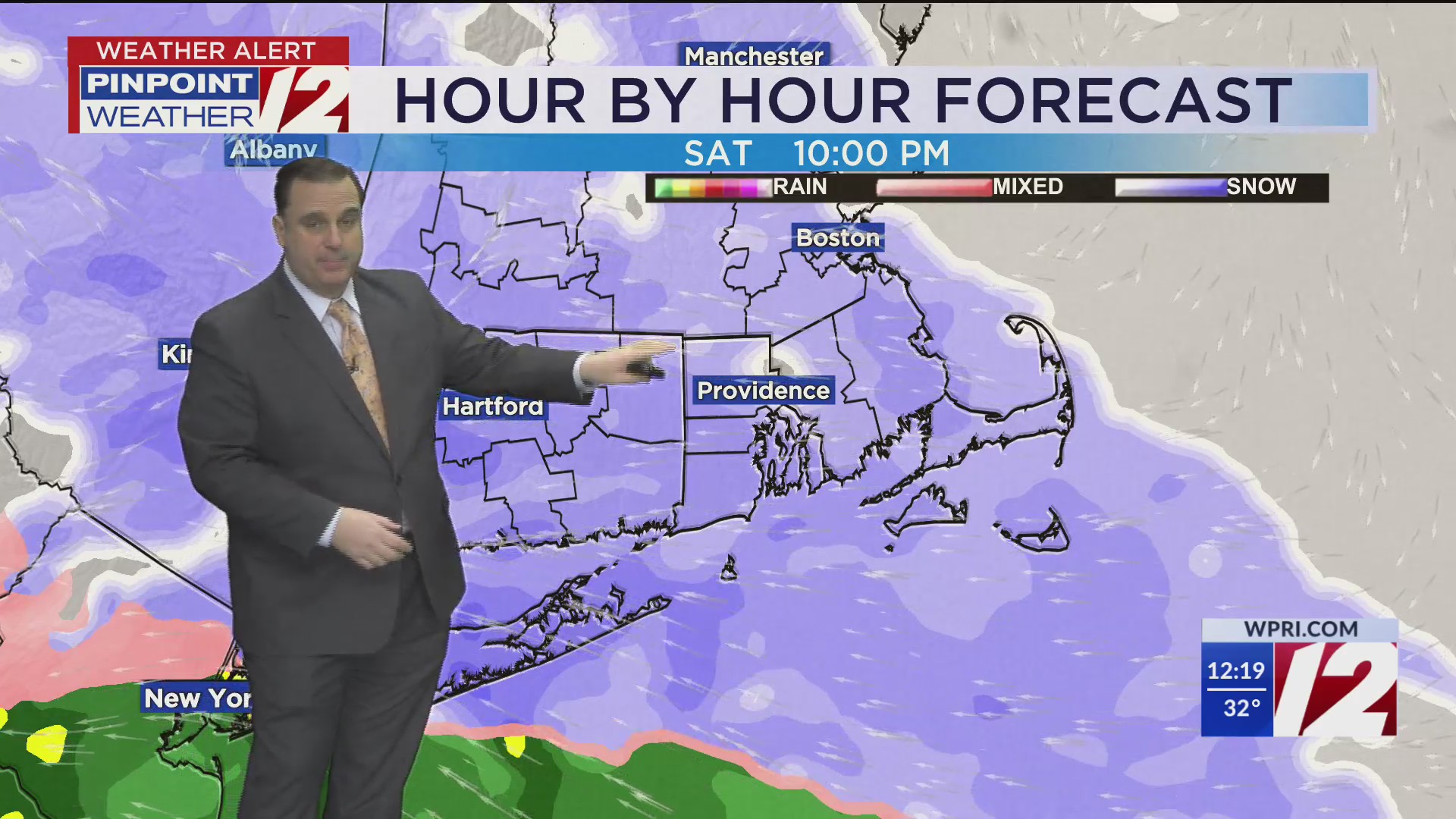 WPRI 12 Weather Forecast for 2/14/25: Windy and cold into the evening ...