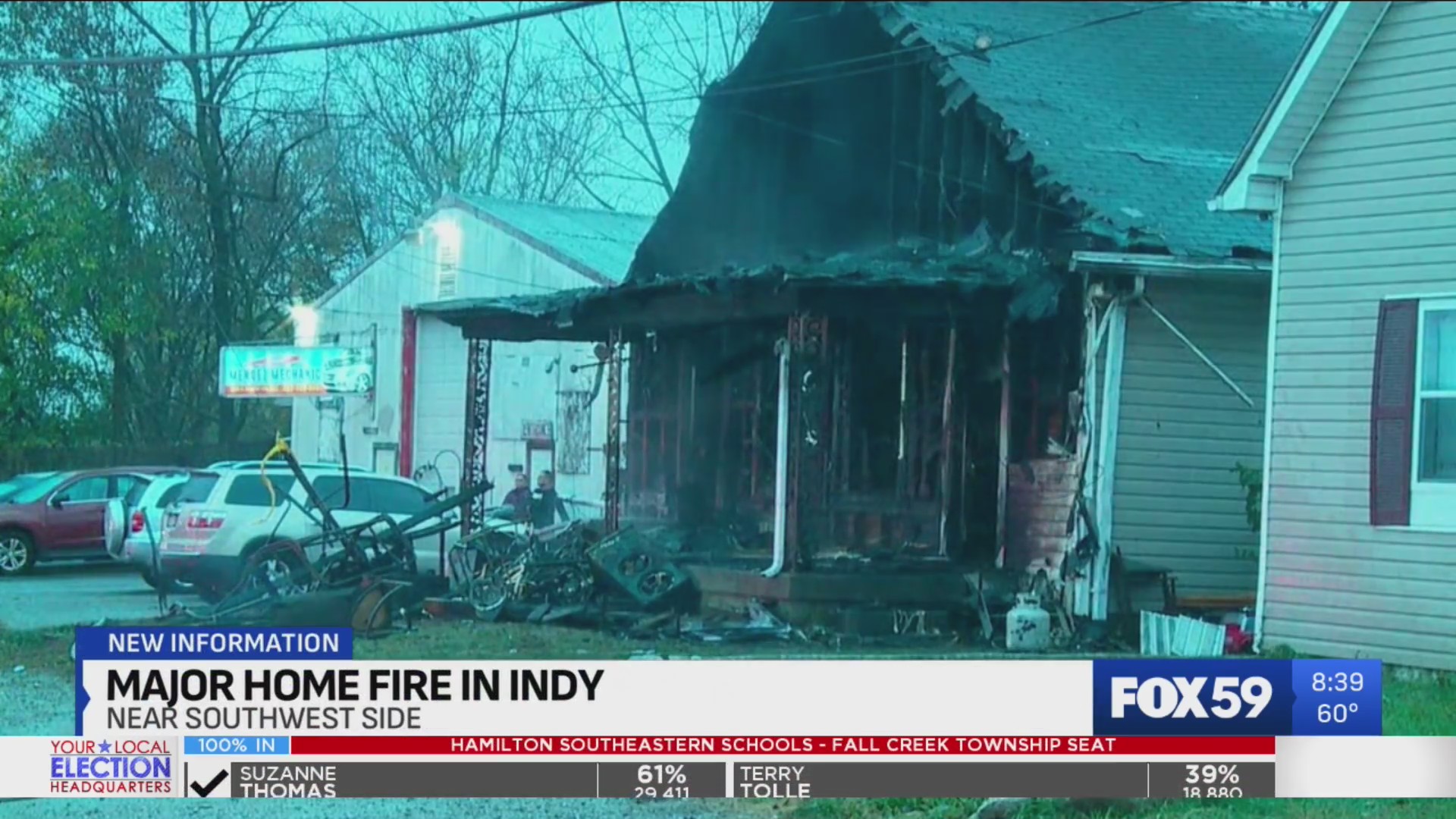 Crews respond to fire on near southwest side – Fox 59
