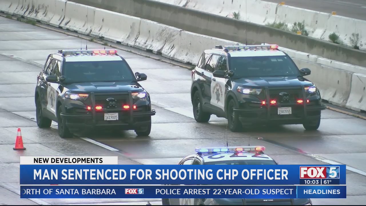 Man sentenced to prison for shooting CHP officer on freeway – FOX 5 San ...