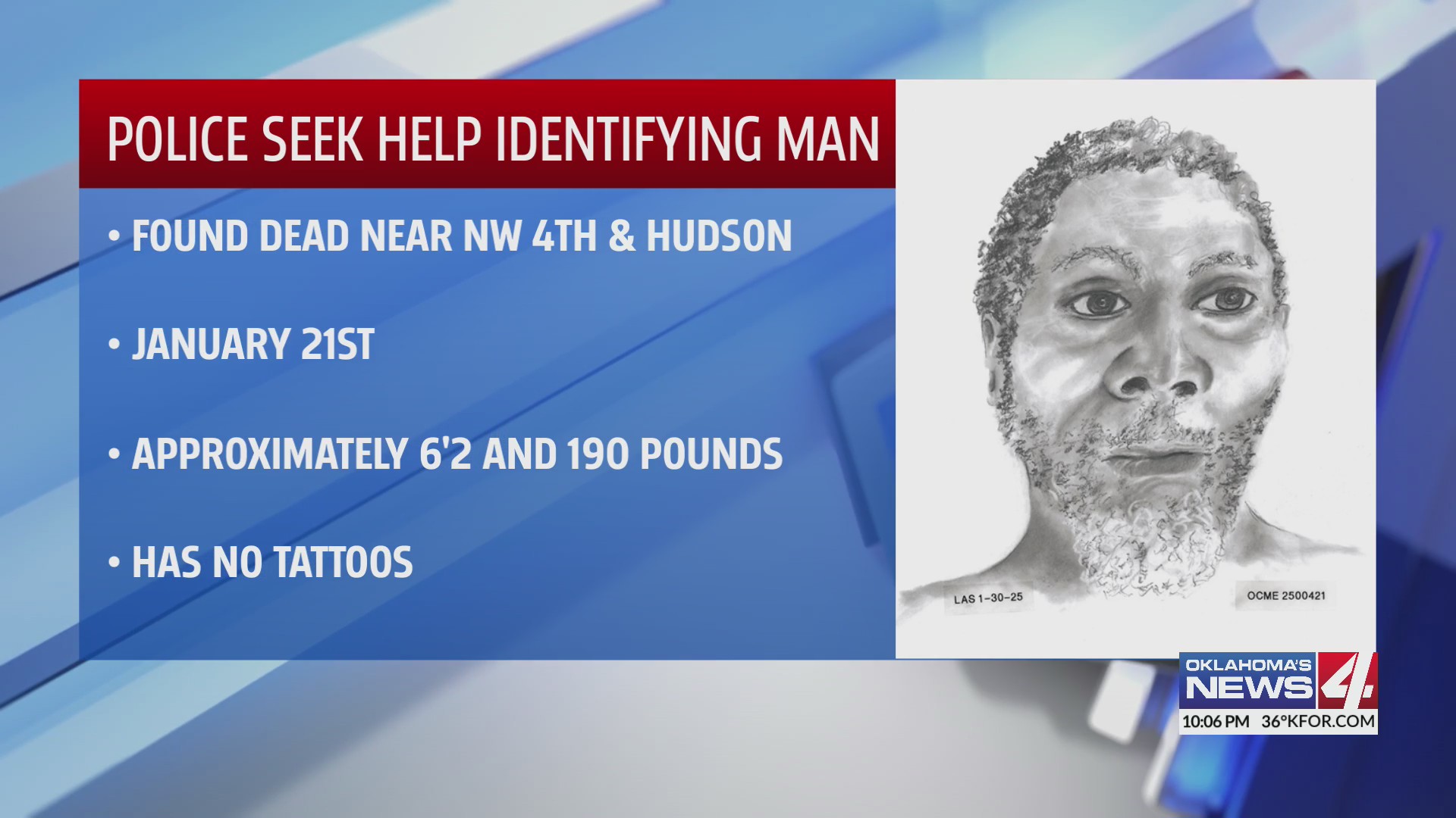 Police asking for public’s help identifying deceased man – KFOR.com ...