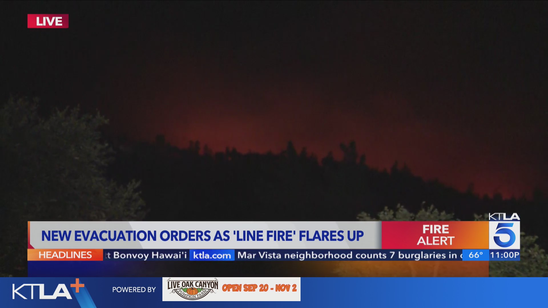 Line Fire evacuations ordered due to flare up – KTLA