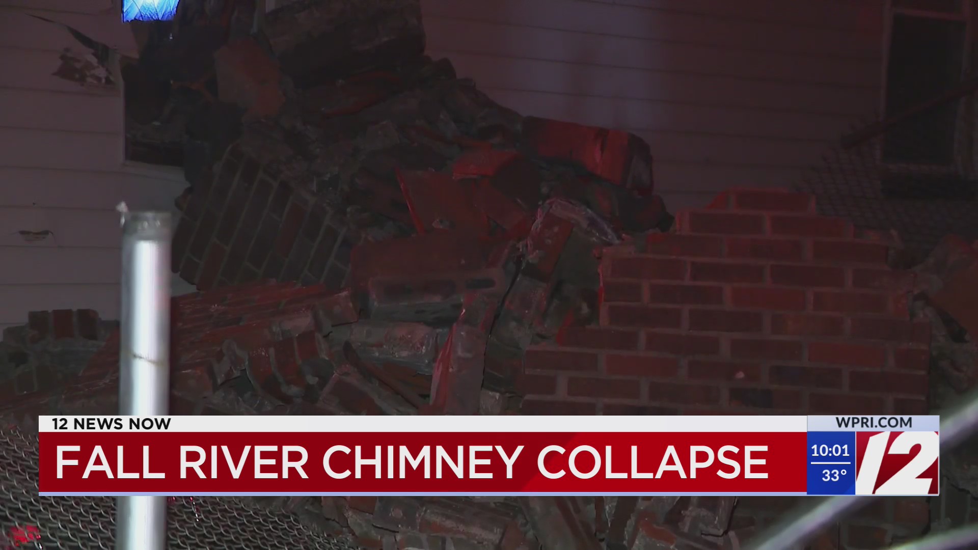 5 displaced, teen injured after chimney collapses in Fall River – WPRI.com