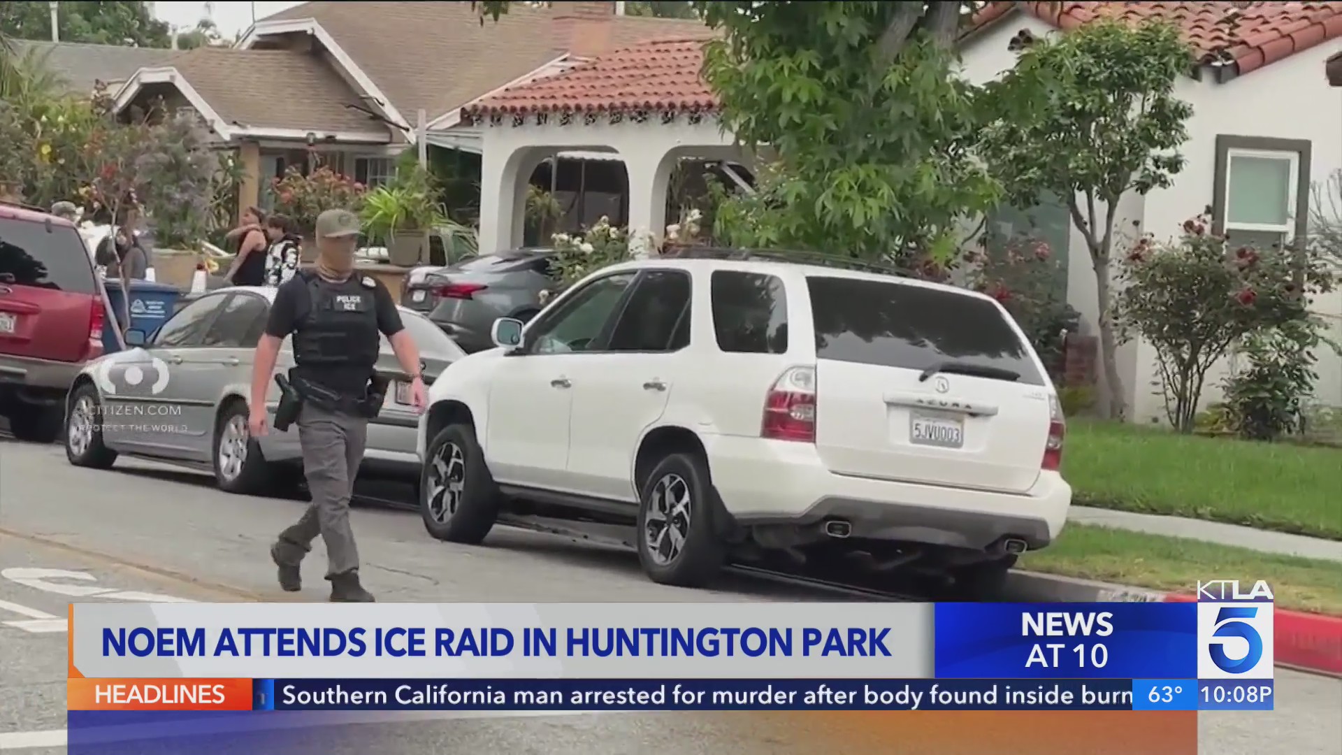 Noem attends ICE raid in Huntington Park - WKRN News 2