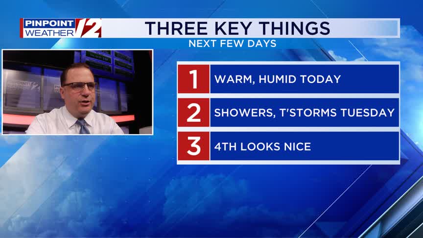 WPRI 12 Weather Now 6/30/25: Warm and Humid Today; Showers/T’storms on ...